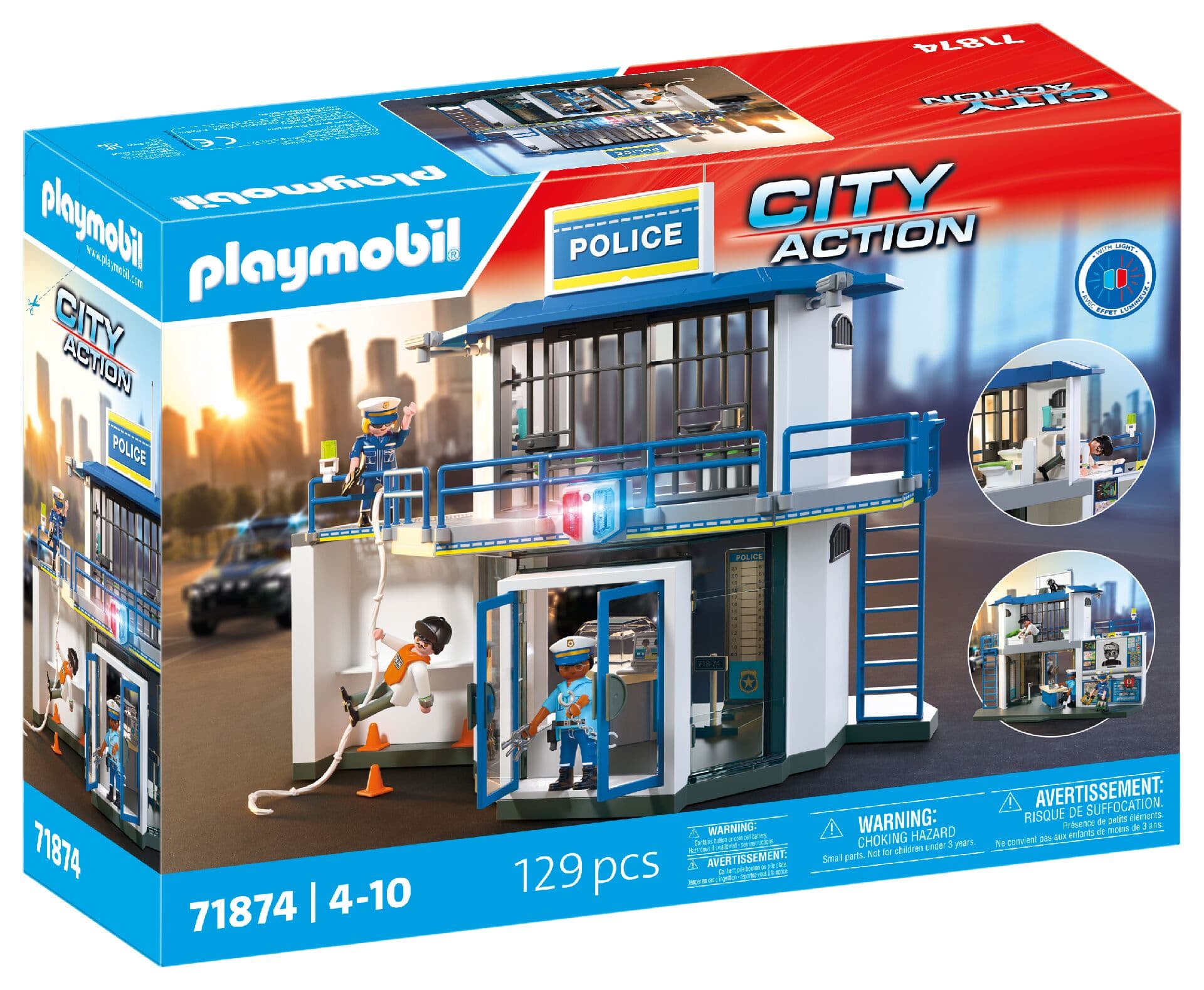 PLAYMOBIL 71874 - City Action - Polizeiwache mit Fahndungsraum