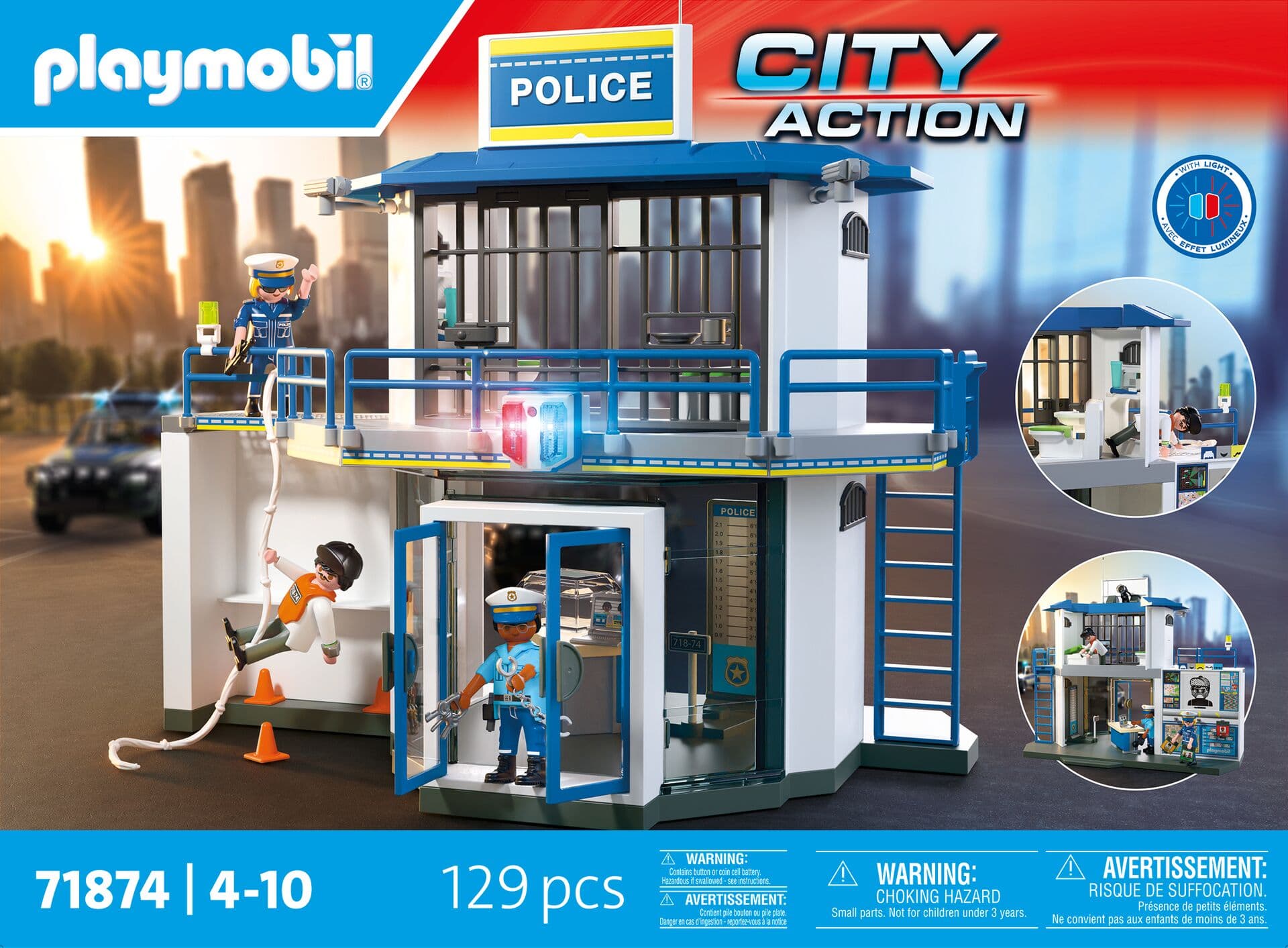 Produktbild PLAYMOBIL 71874 - City Action - Polizeiwache mit Fahndungsraum 2 von 4