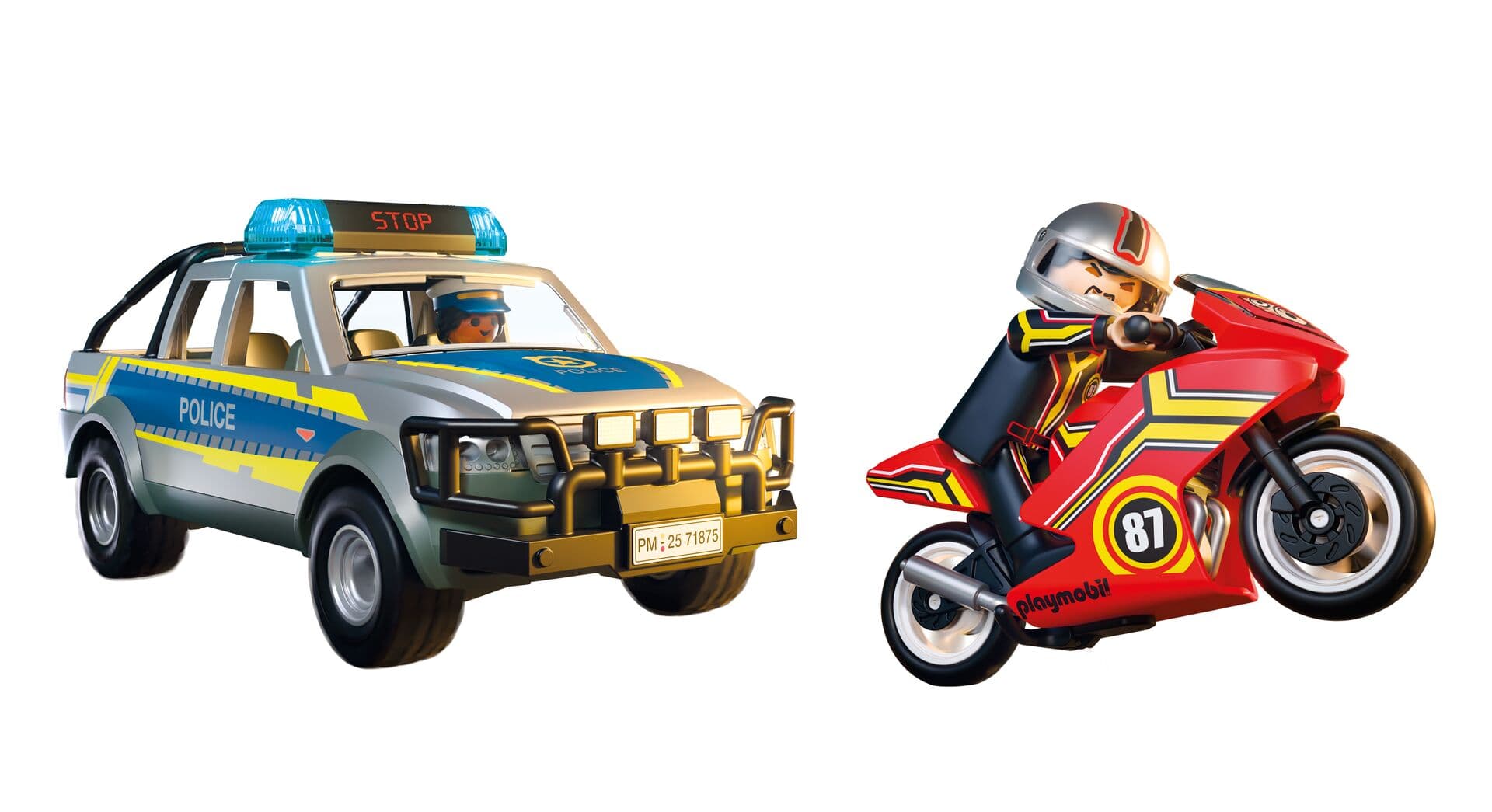 Produktbild PLAYMOBIL 71875 - City Action - Verfolgungsjagd mit Polizei Pick-Up 4 von 4