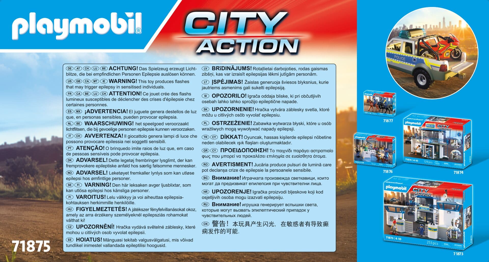 Produktbild PLAYMOBIL 71875 - City Action - Verfolgungsjagd mit Polizei Pick-Up 3 von 4