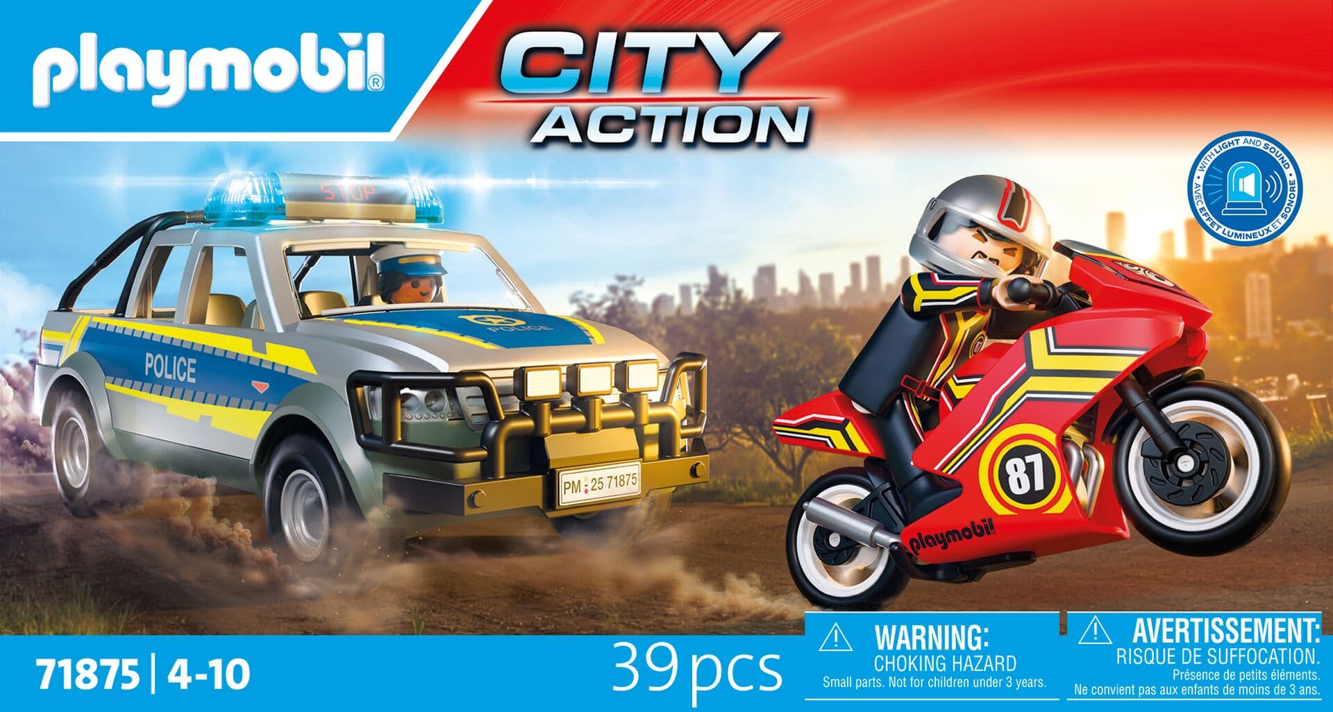 Produktbild PLAYMOBIL 71875 - City Action - Verfolgungsjagd mit Polizei Pick-Up 2 von 4