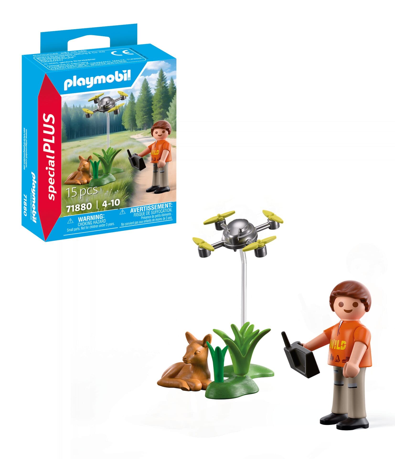 Produktbild PLAYMOBIL 71880 - Special Plus - Rehkitz-Rettung mit Drohne 3 von 5