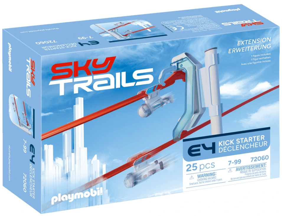 PLAYMOBIL 72060 Sky Trails: Kick Starter – Erweiterung für doppelte Action & parallele Sky Rider Abfahrten