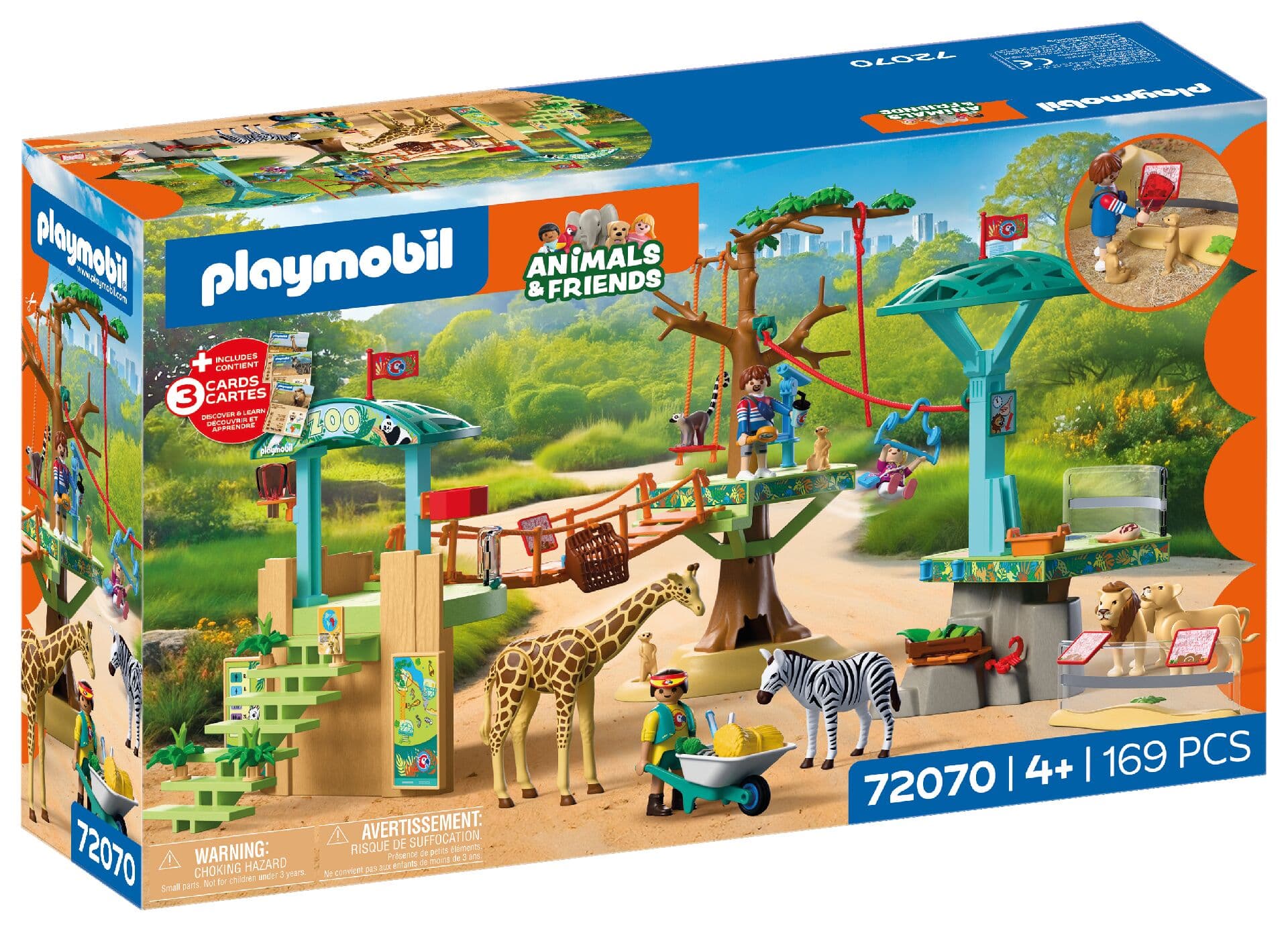 PLAYMOBIL 72070 - Animals and Friends - Zoo: Wildnis-Kletterpark