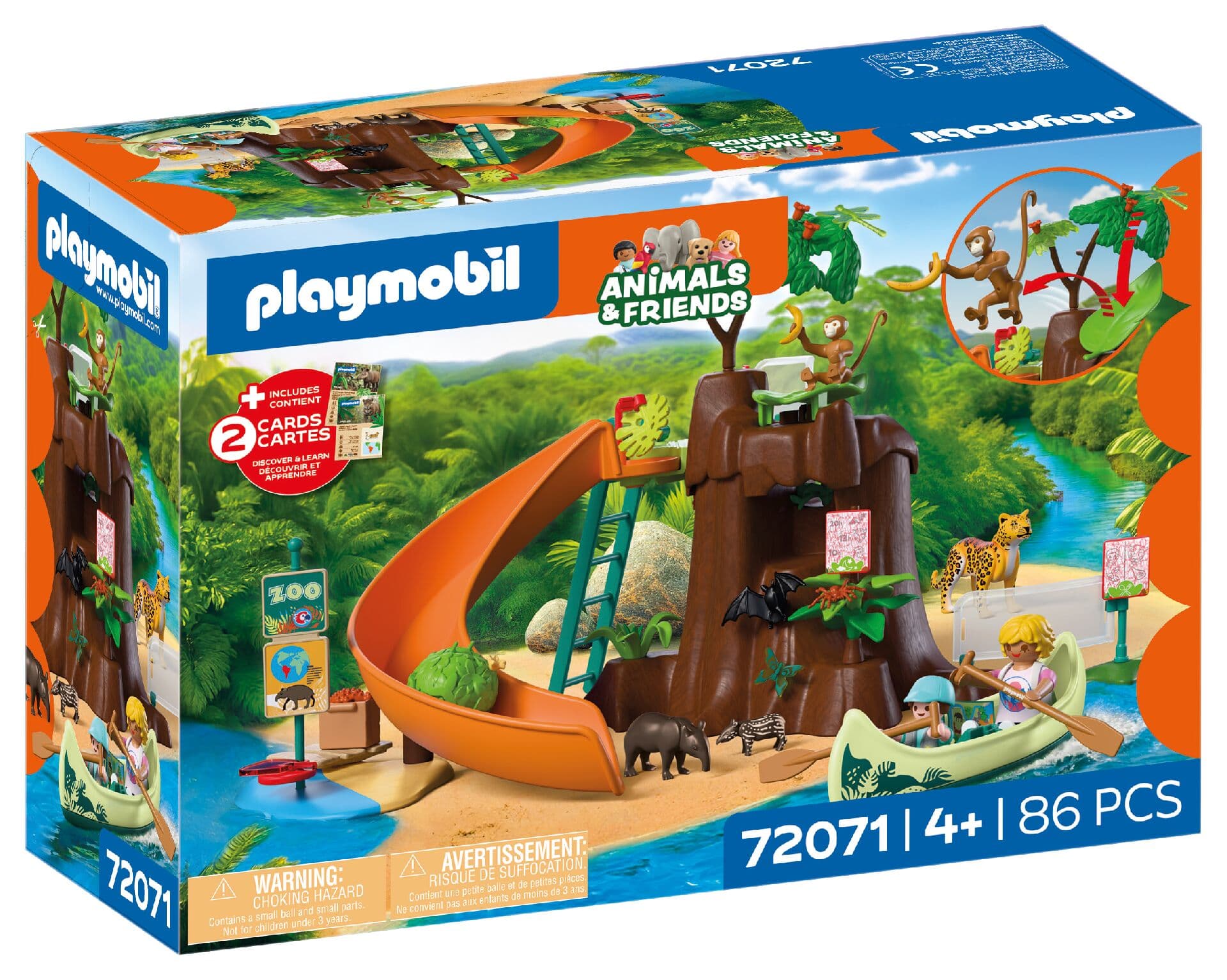 PLAYMOBIL 72071- Animals and Friends -  Zoo: Dschungelabenteuer