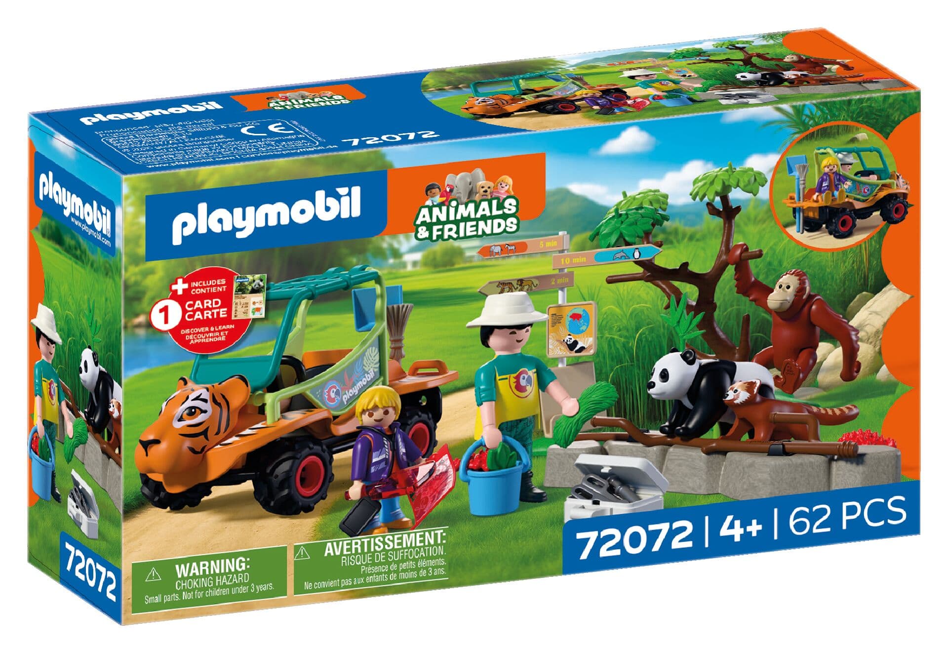 PLAYMOBIL 72072- Animals and Friends - Zoo: Tierpflegermobil