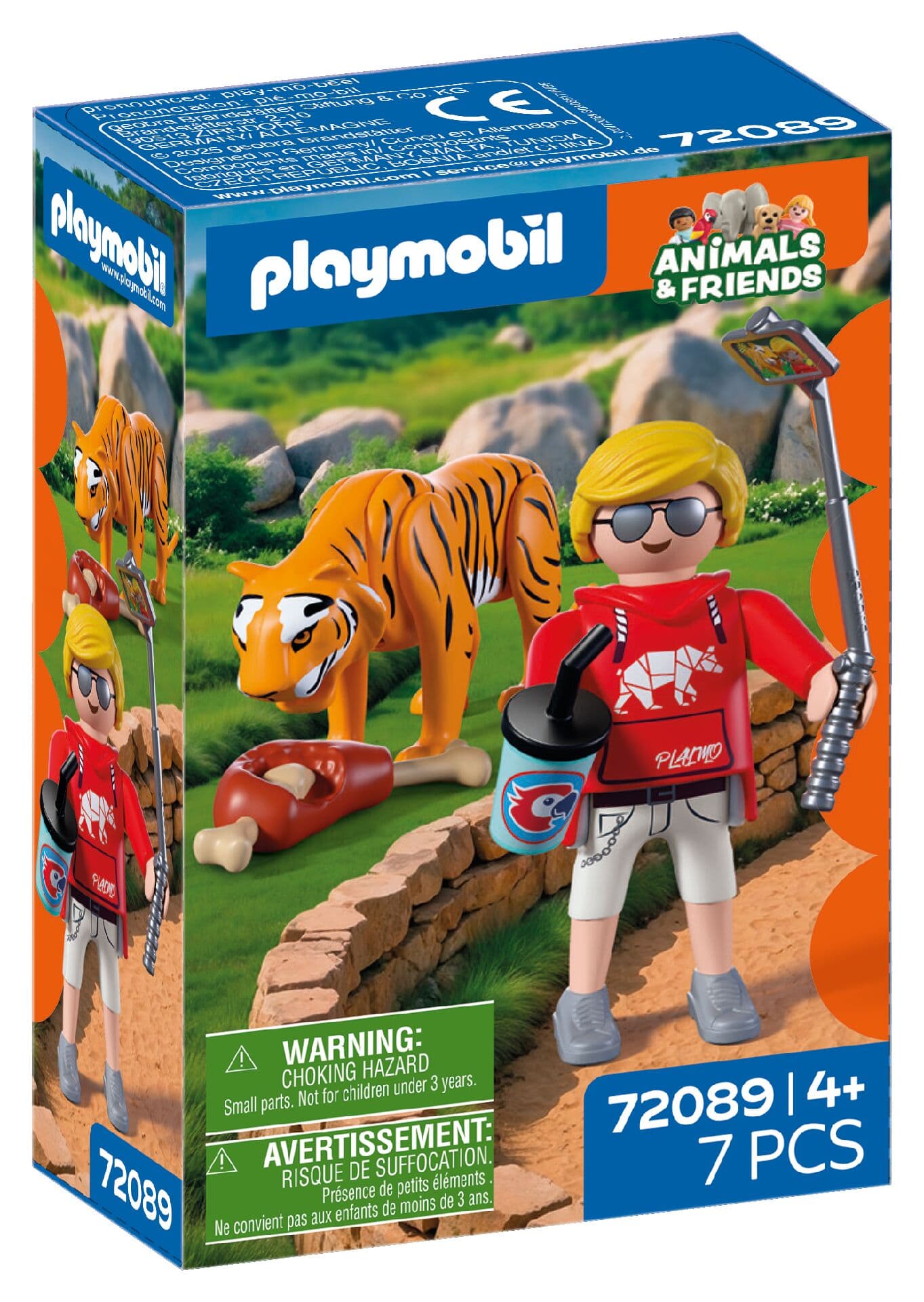 PLAYMOBIL 72089- Animals and Friends - Zoo: Tiger und Besucher