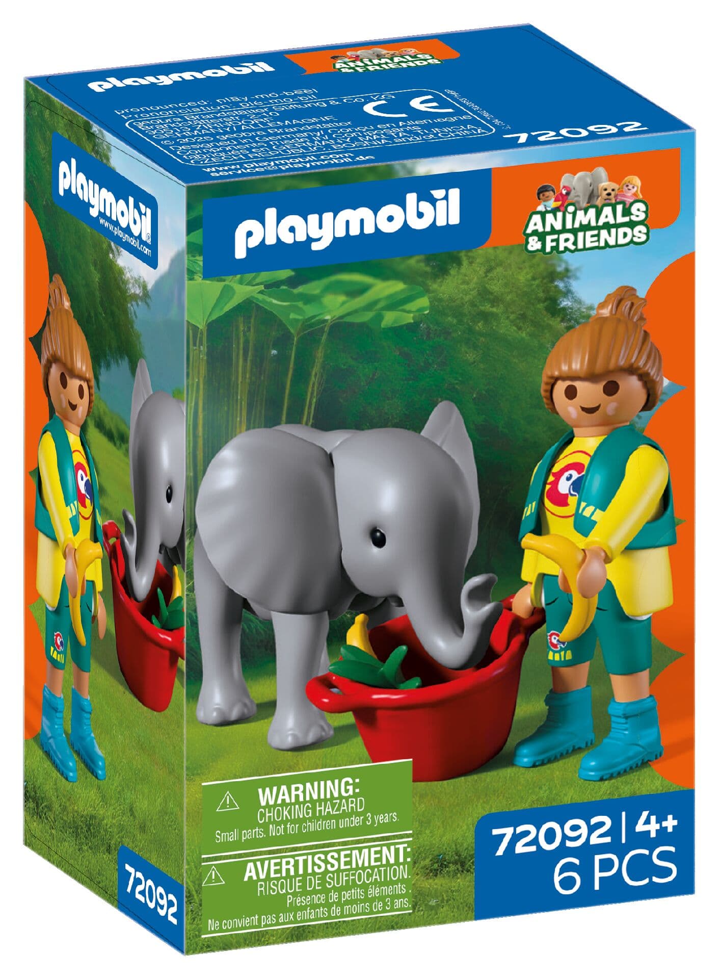 PLAYMOBIL 72092- Animals and Friends - Zoo: Elefantenbaby und Pflegerin