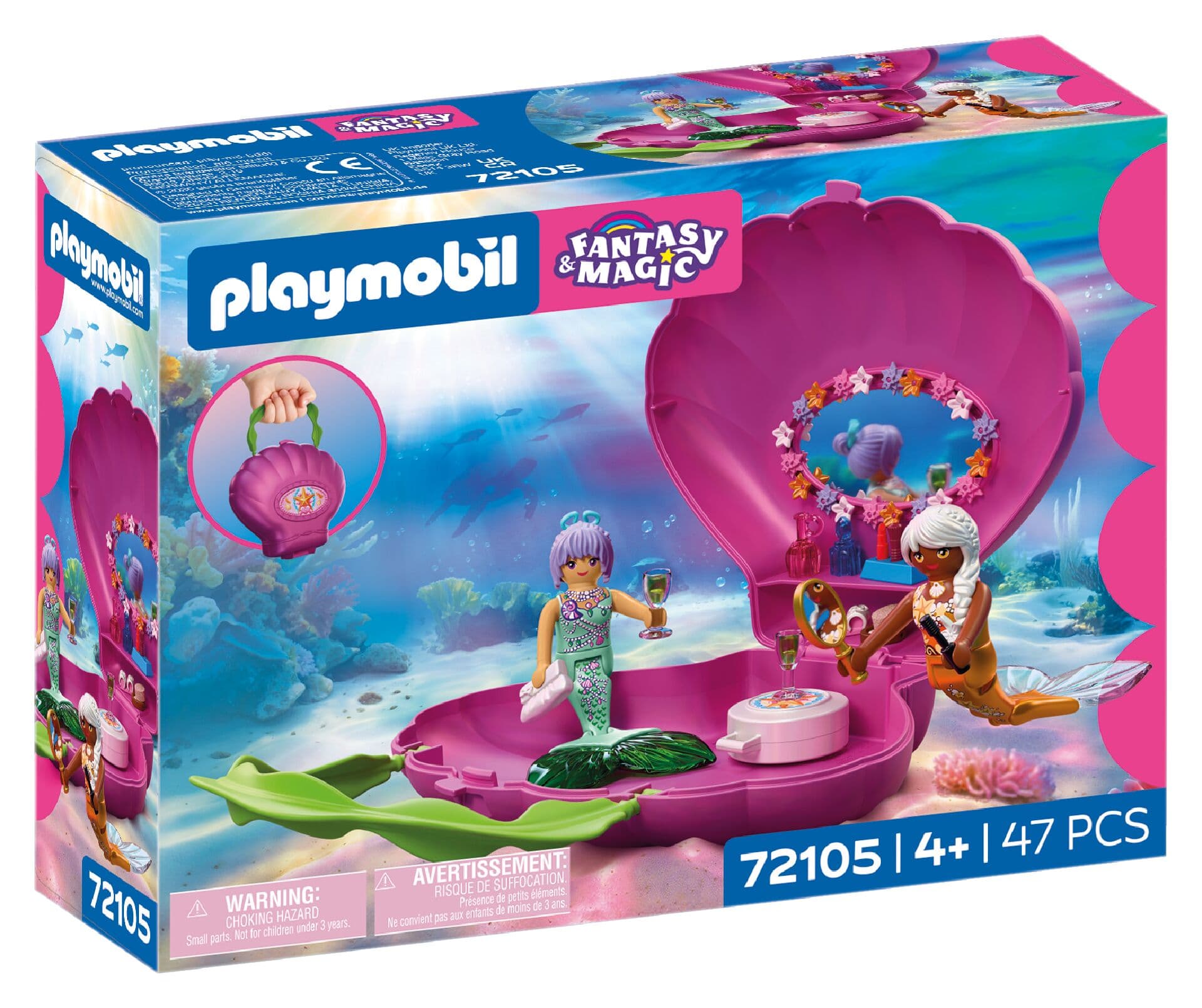 PLAYMOBIL 72105 - Fantasy & Magic - Muscheltasche Meerjungfrauen