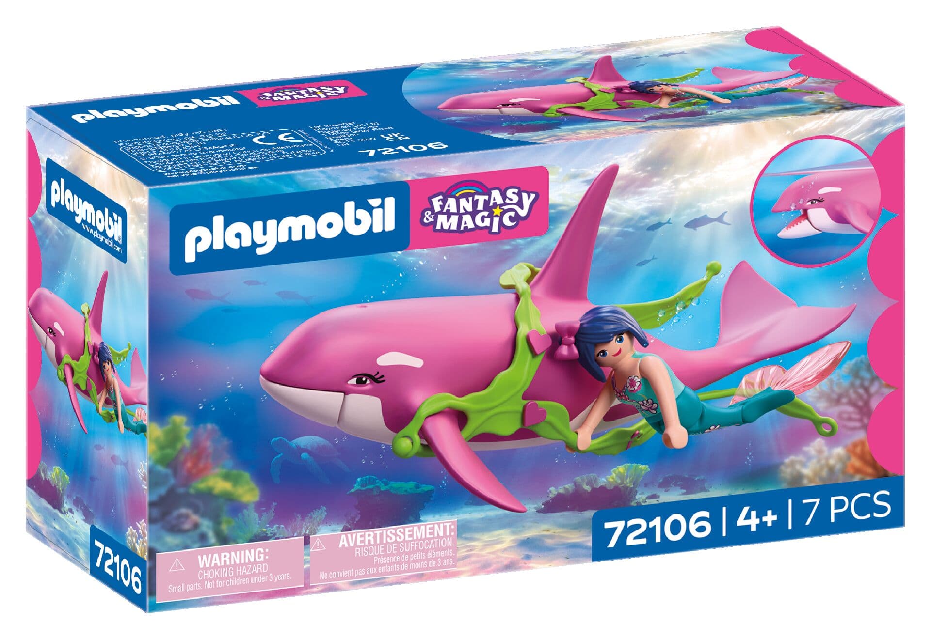 PLAYMOBIL 72106 - Fantasy & Magic - Orca mit Meerjungfrau