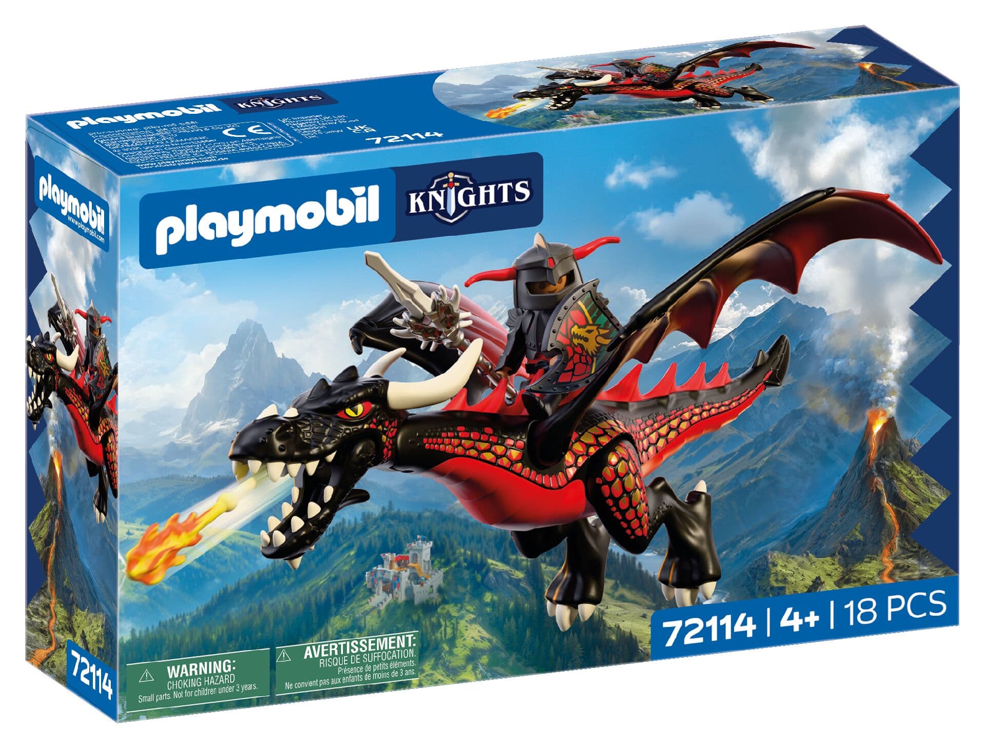 PLAYMOBIL 72114 - Knights - Schwarzer Drache