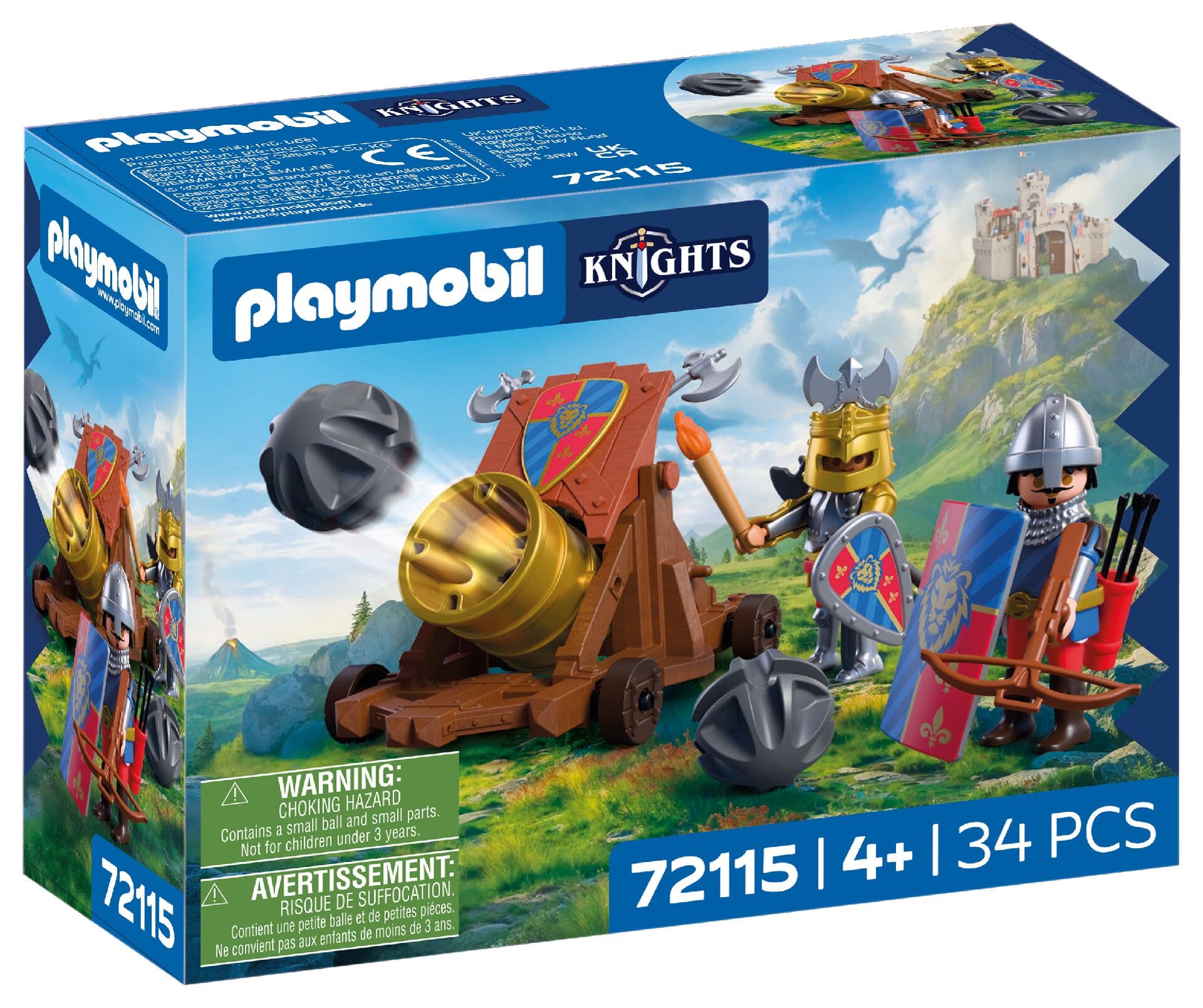 PLAYMOBIL 72115 - Knights - Schusswaffe Löwenritter