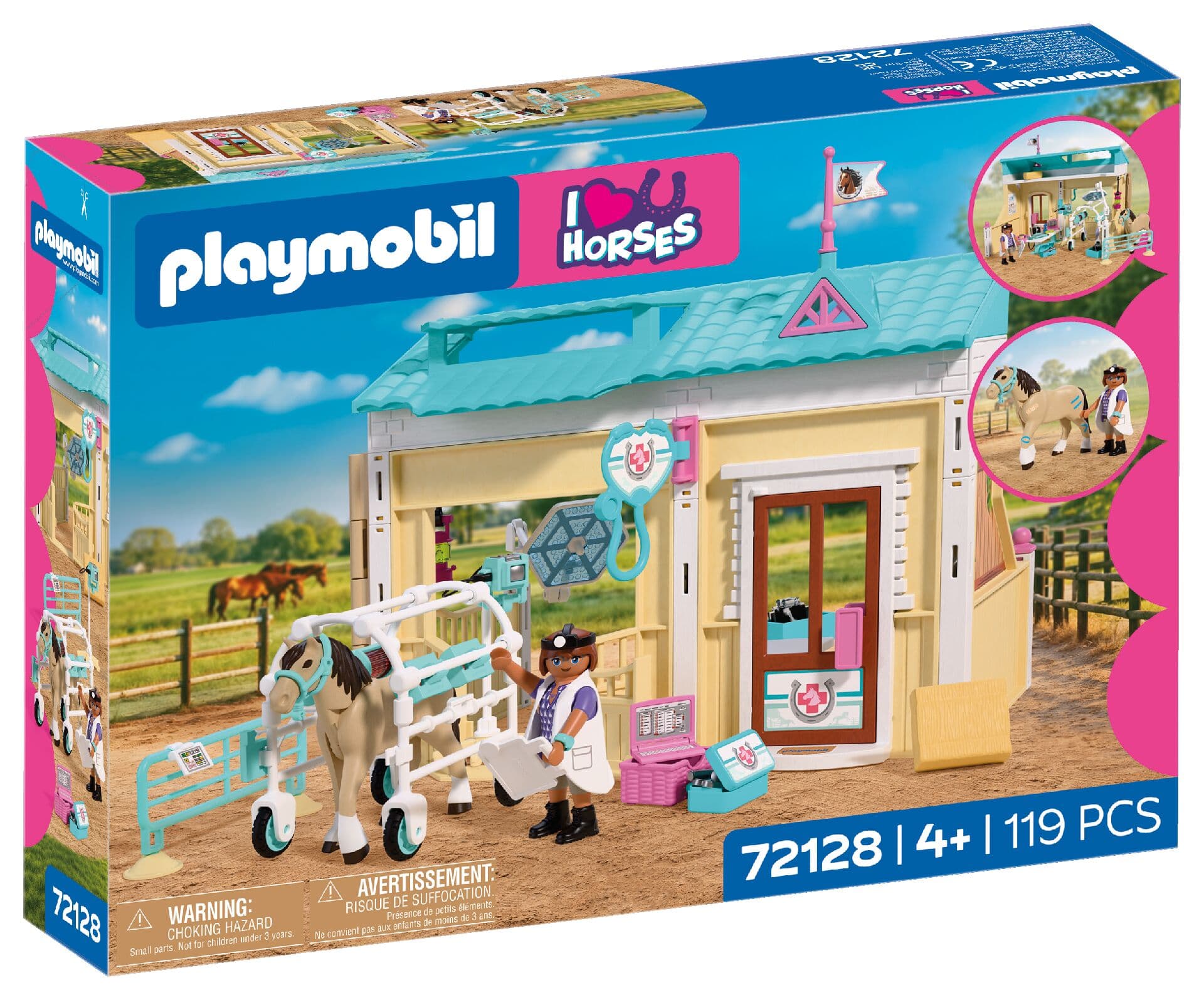 PLAYMOBIL 72128 I Love Horses Tierarztpraxis