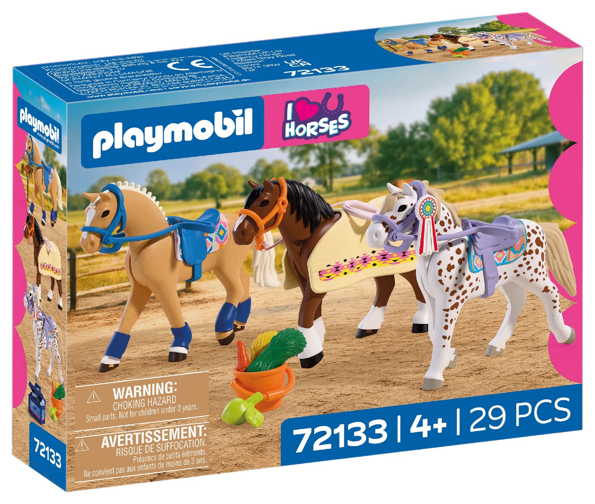 PLAYMOBIL 72133 I Love Horses Drei Sammelpferde
