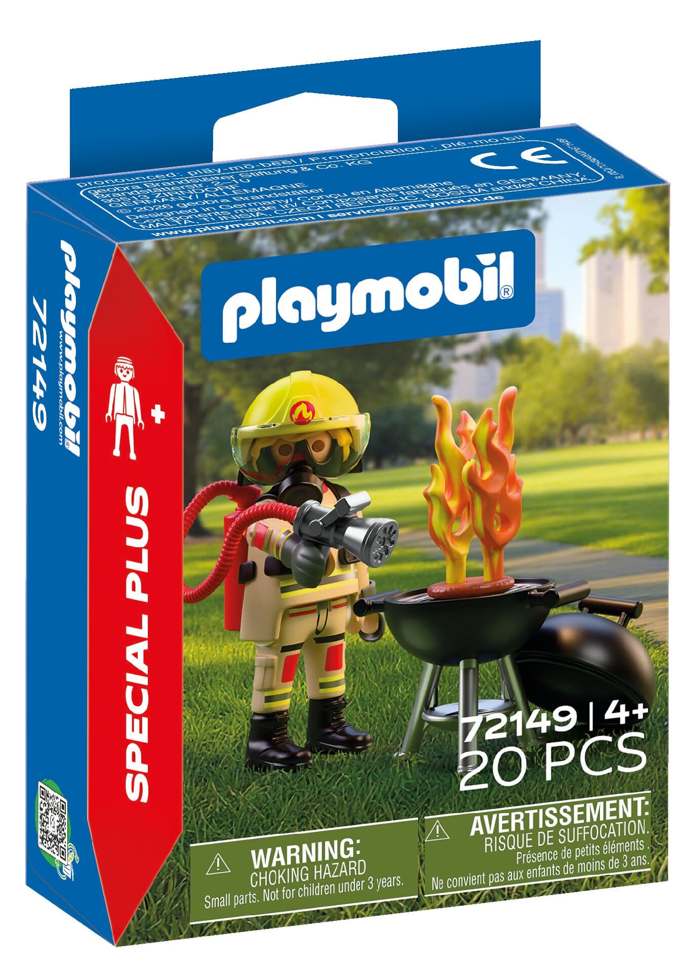 PLAYMOBIL 72149 - Life - Feuerwehrmann mit Brandherd