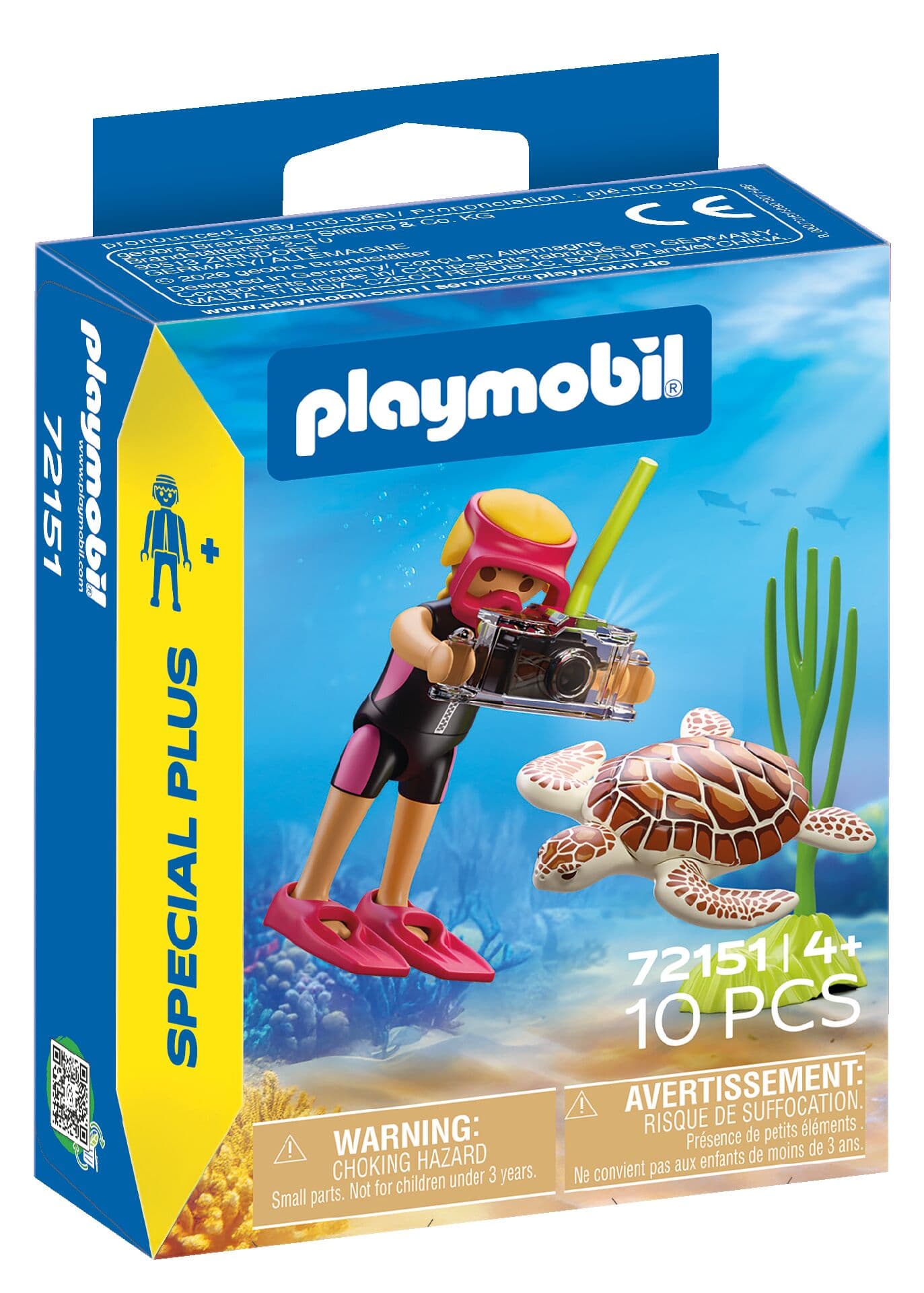 PLAYMOBIL 72151 - Life - Taucherin mit Schildkröte