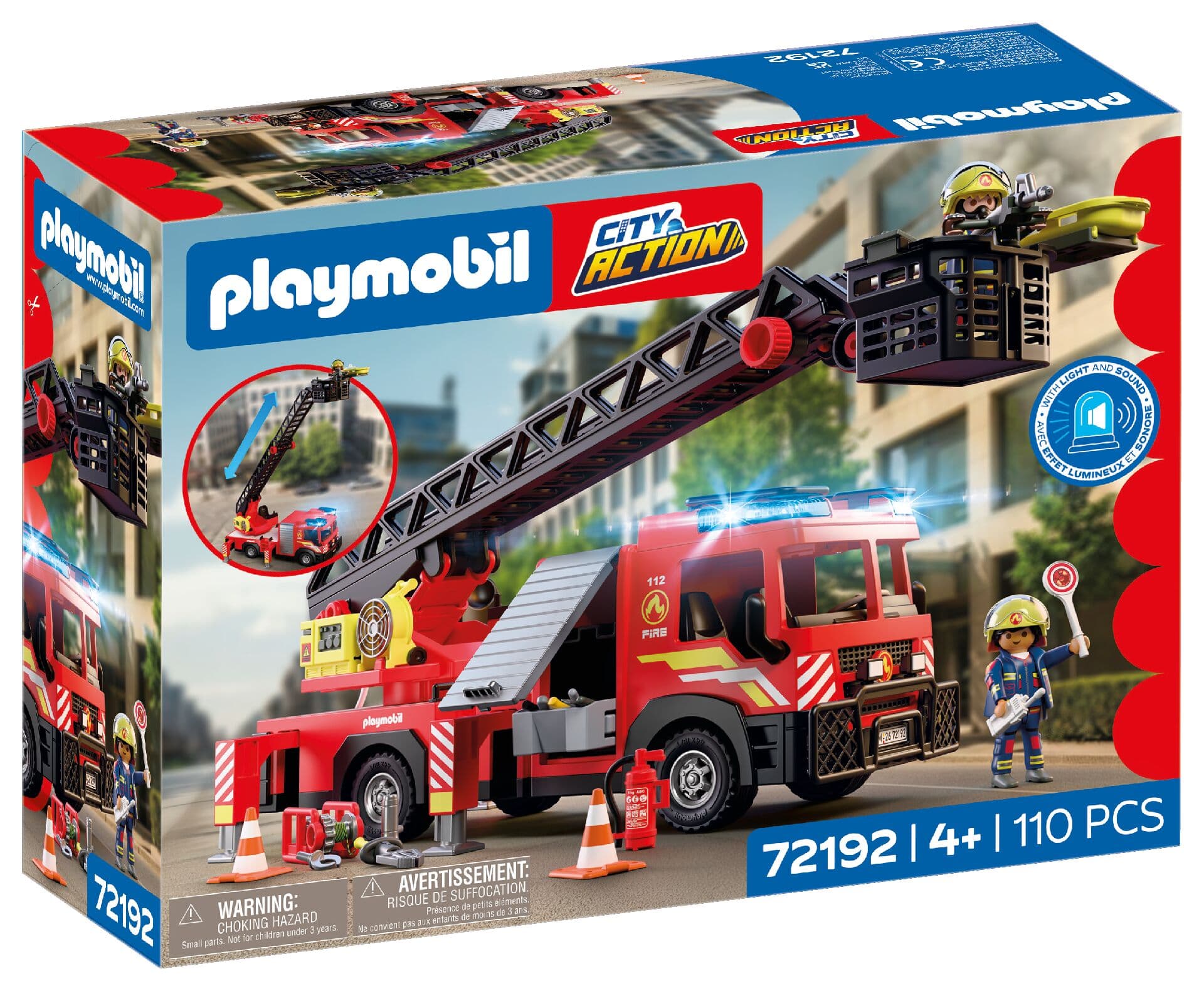 PLAYMOBIL 72192 - City Action - Feuerwehr-Leiterfahrzeug