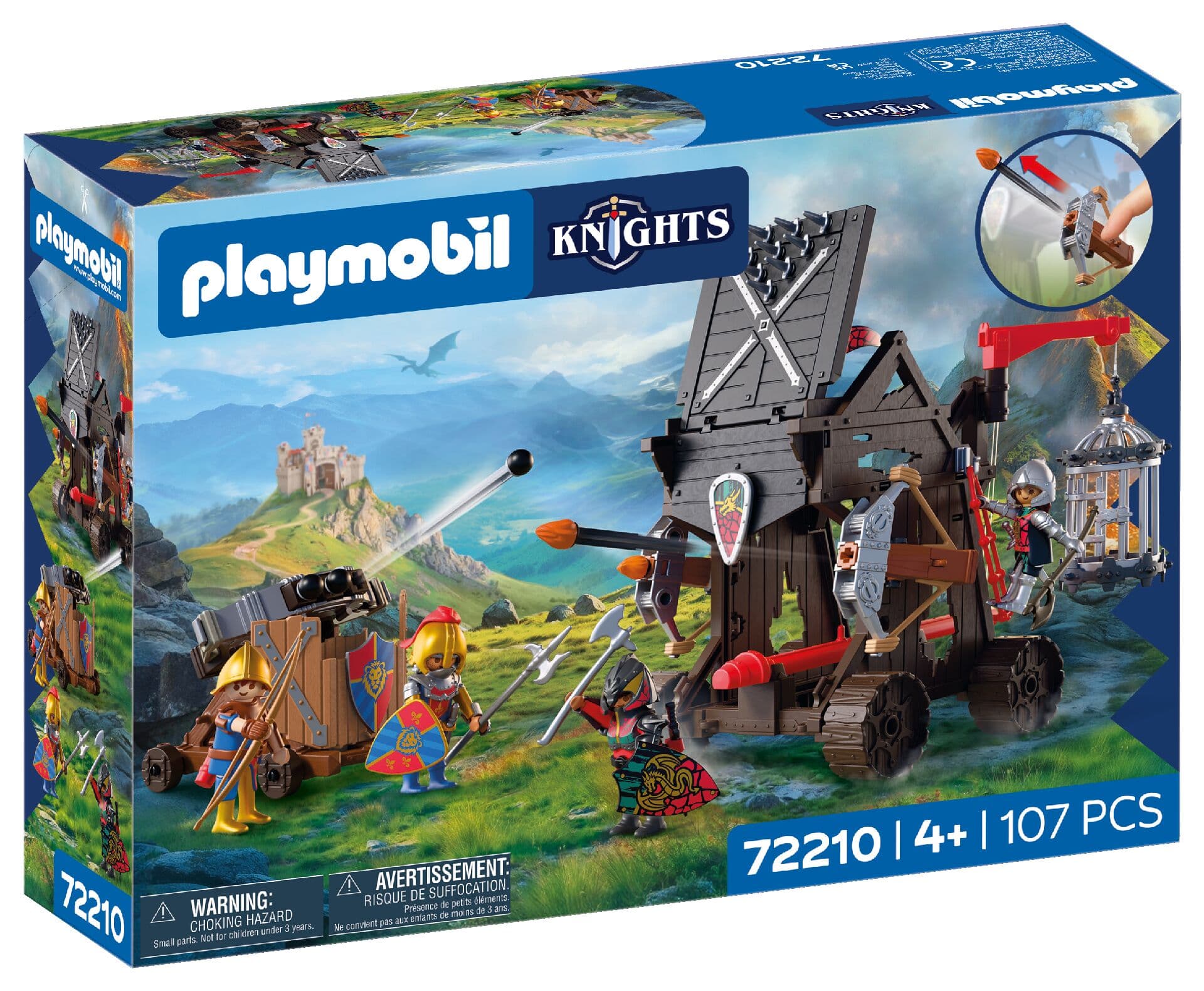 PLAYMOBIL 72210 Knights Angriffsturm Drachenritter