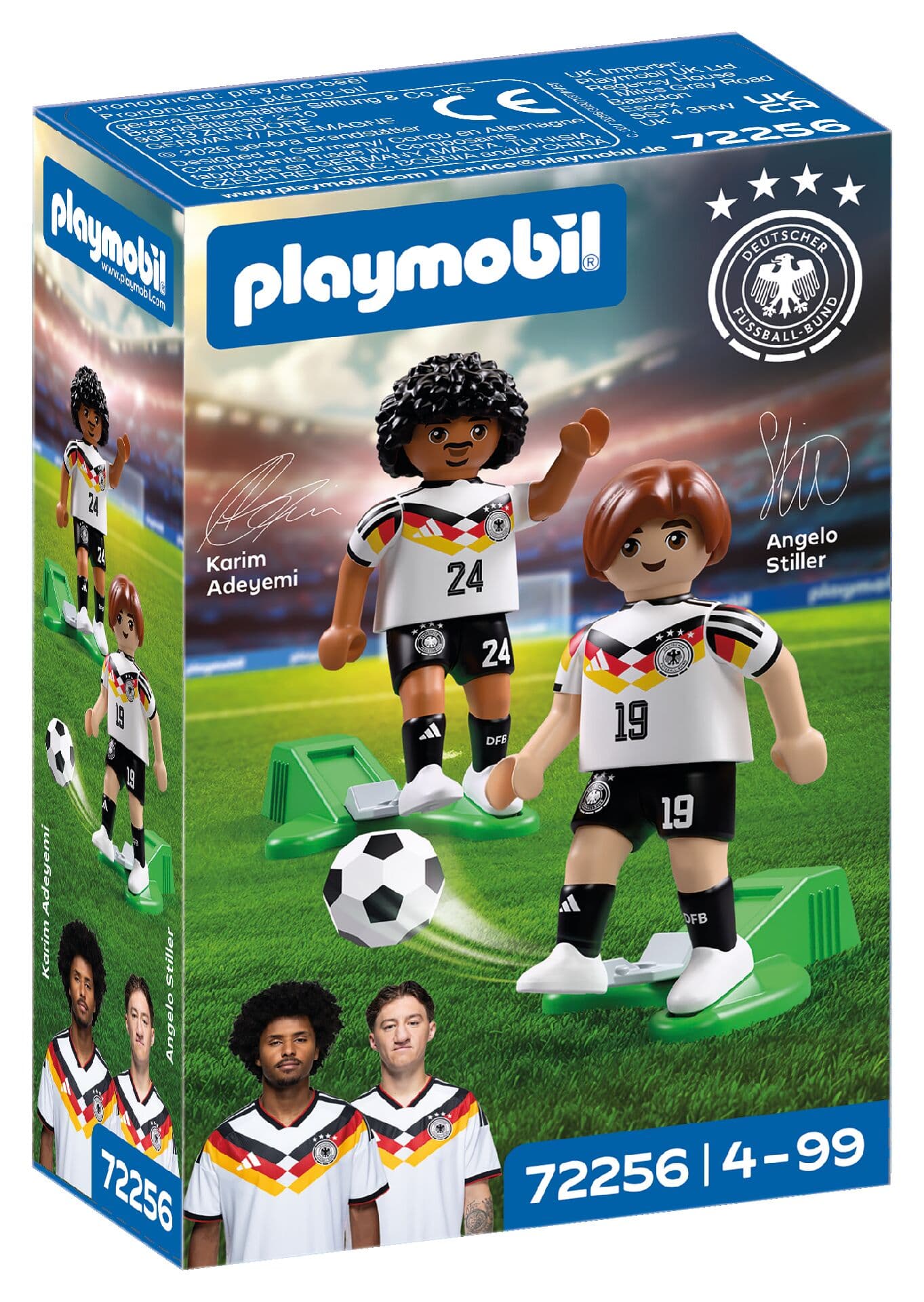 PLAYMOBIL 72256 DFB Spielerset Adeyemi und Stiller