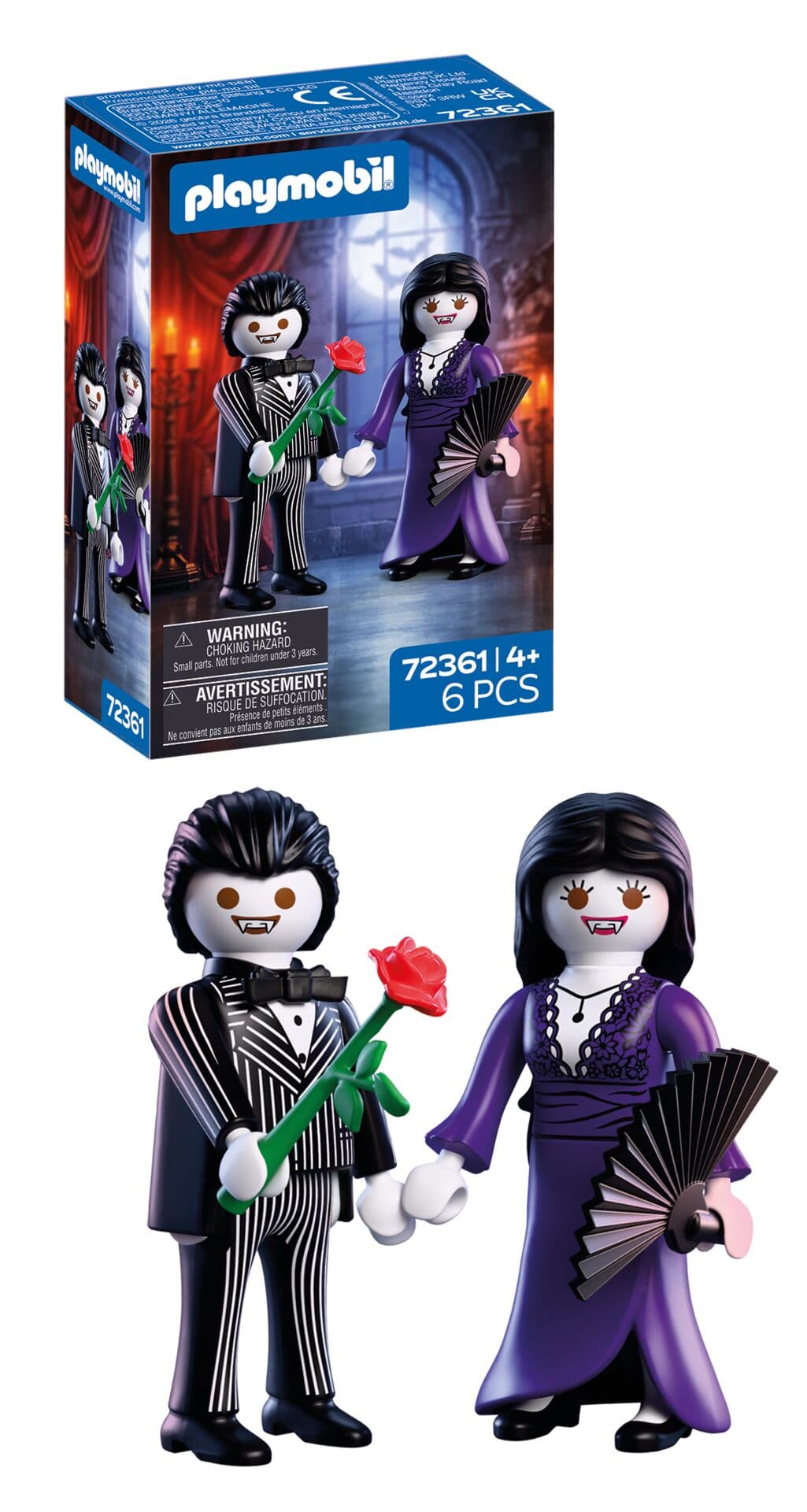 PLAYMOBIL 72361 Special Plus Vampirpaar mit Zubehör für Halloween ab 4 Jahren
