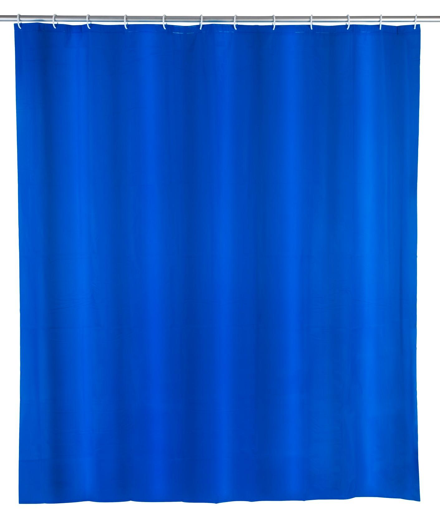 WENKO Duschvorhang Uni night blue