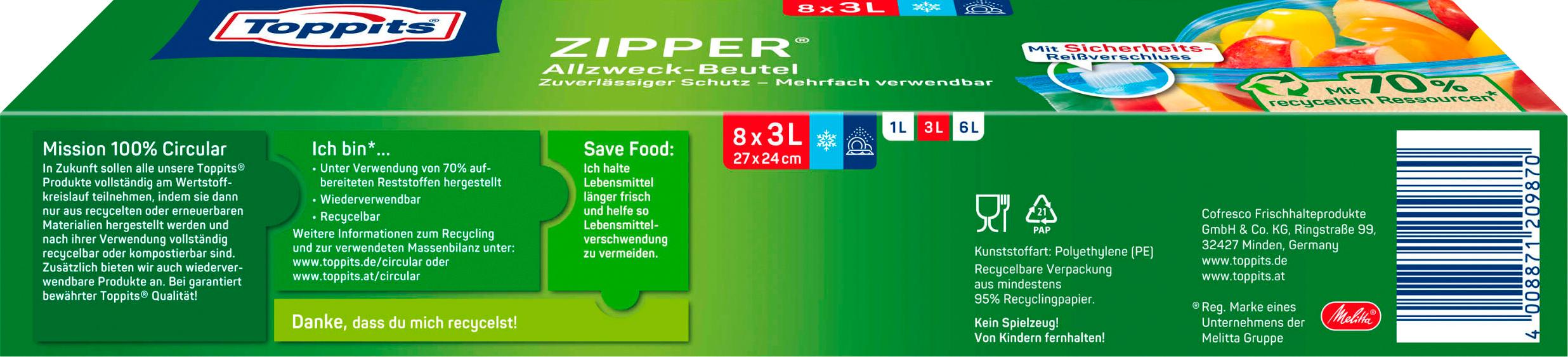Produktbild Topptis Zipper 3 L 2 von 2