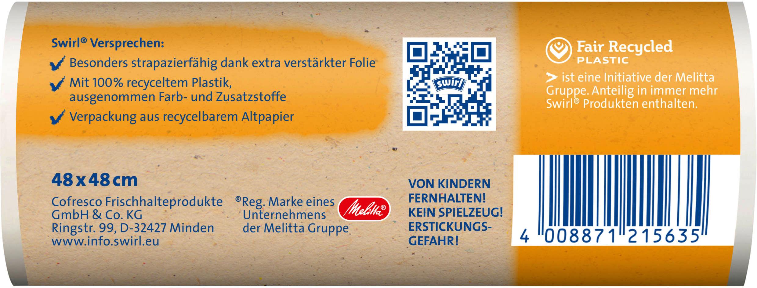 Produktbild Swirl® Müllbeutel mit Tragegriff 20 L 2 von 2