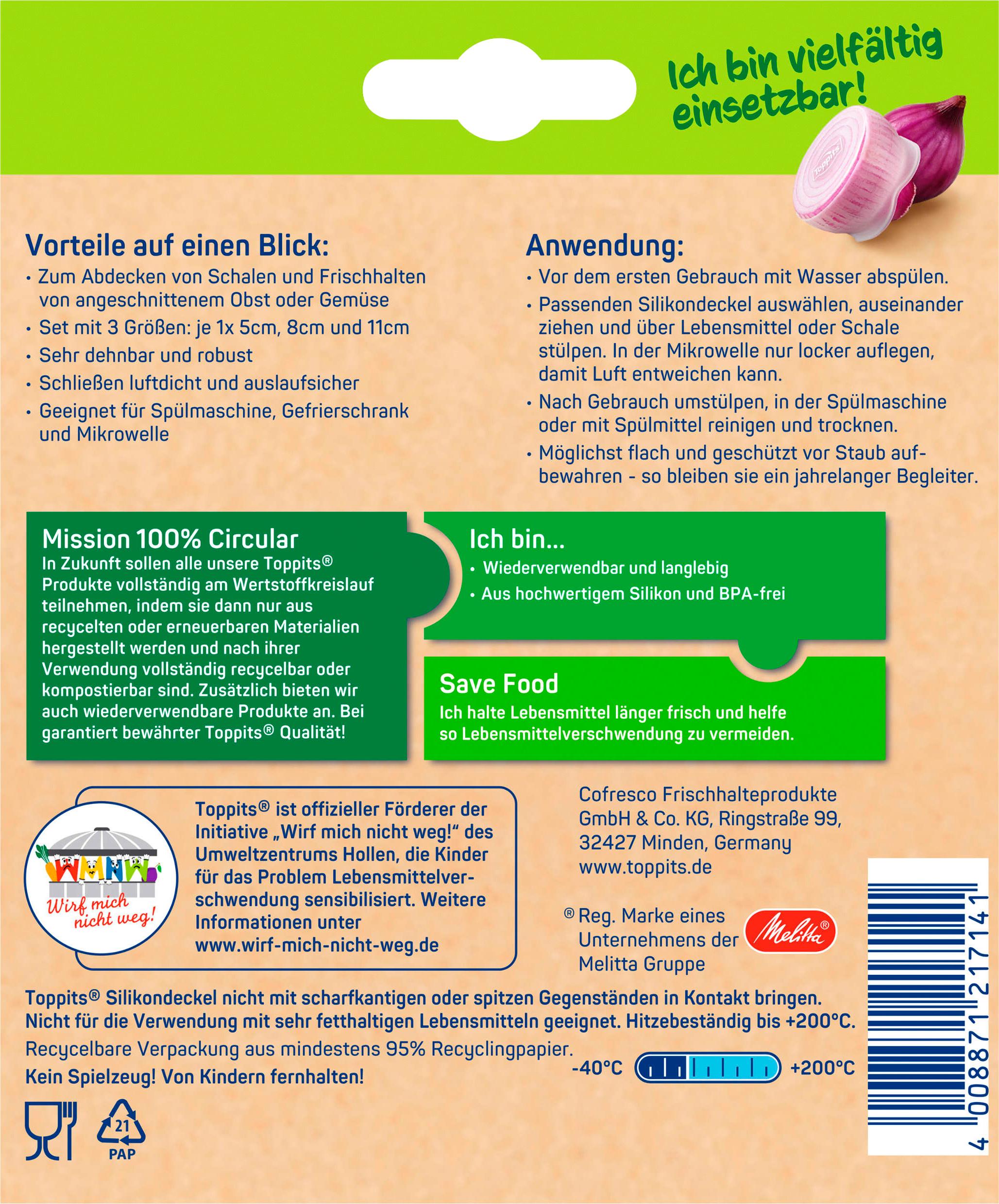 Produktbild Toppits Silikondeckel 2 von 7