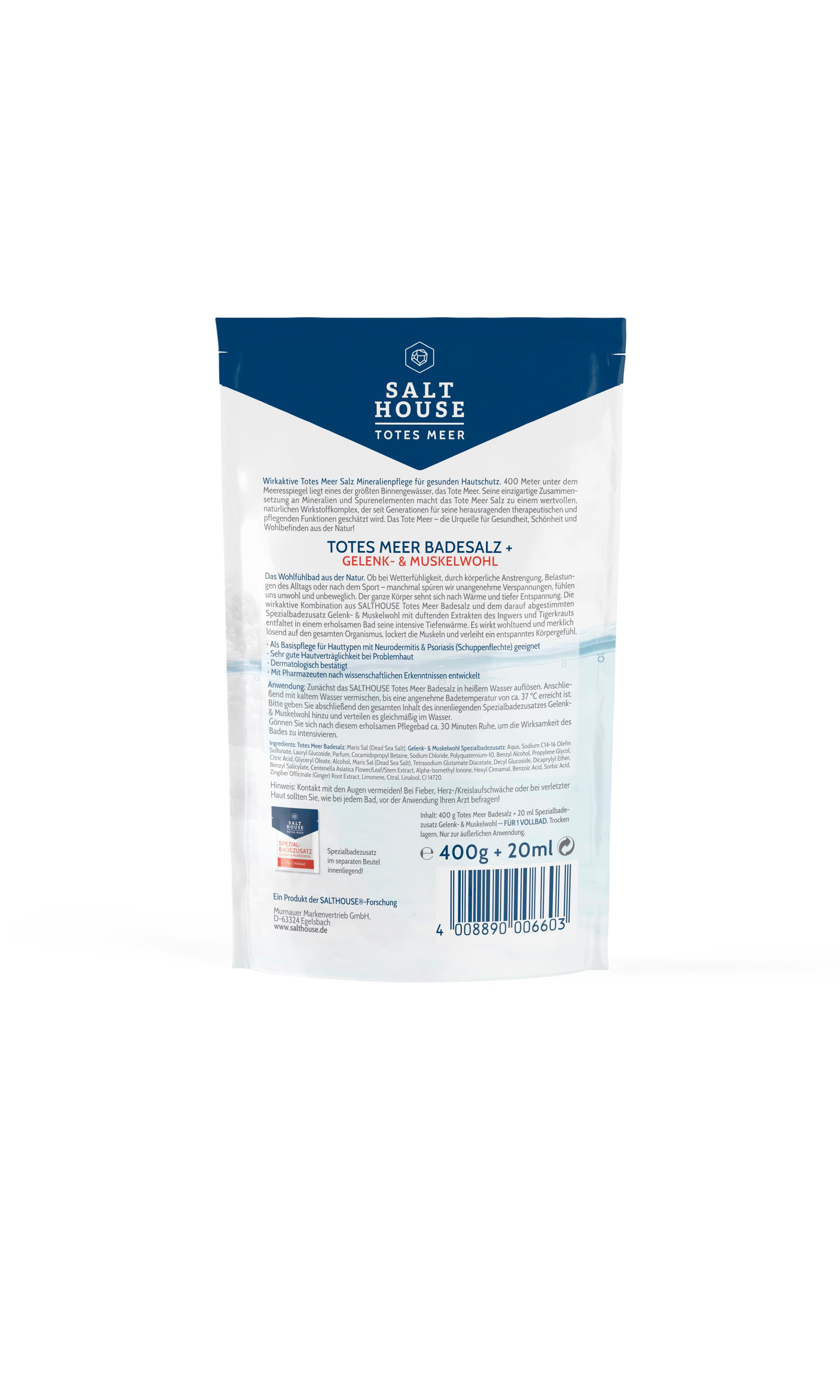 Produktbild SALTHOUSE Totes Meer Therapie Badesalz Gelenk&Muskelwohl 2 von 2