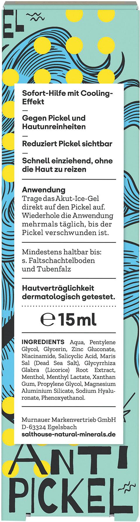Produktbild SALTHOUSE Totes Meer Natural Minerals Ice Gel Anti Pickel 2 von 2