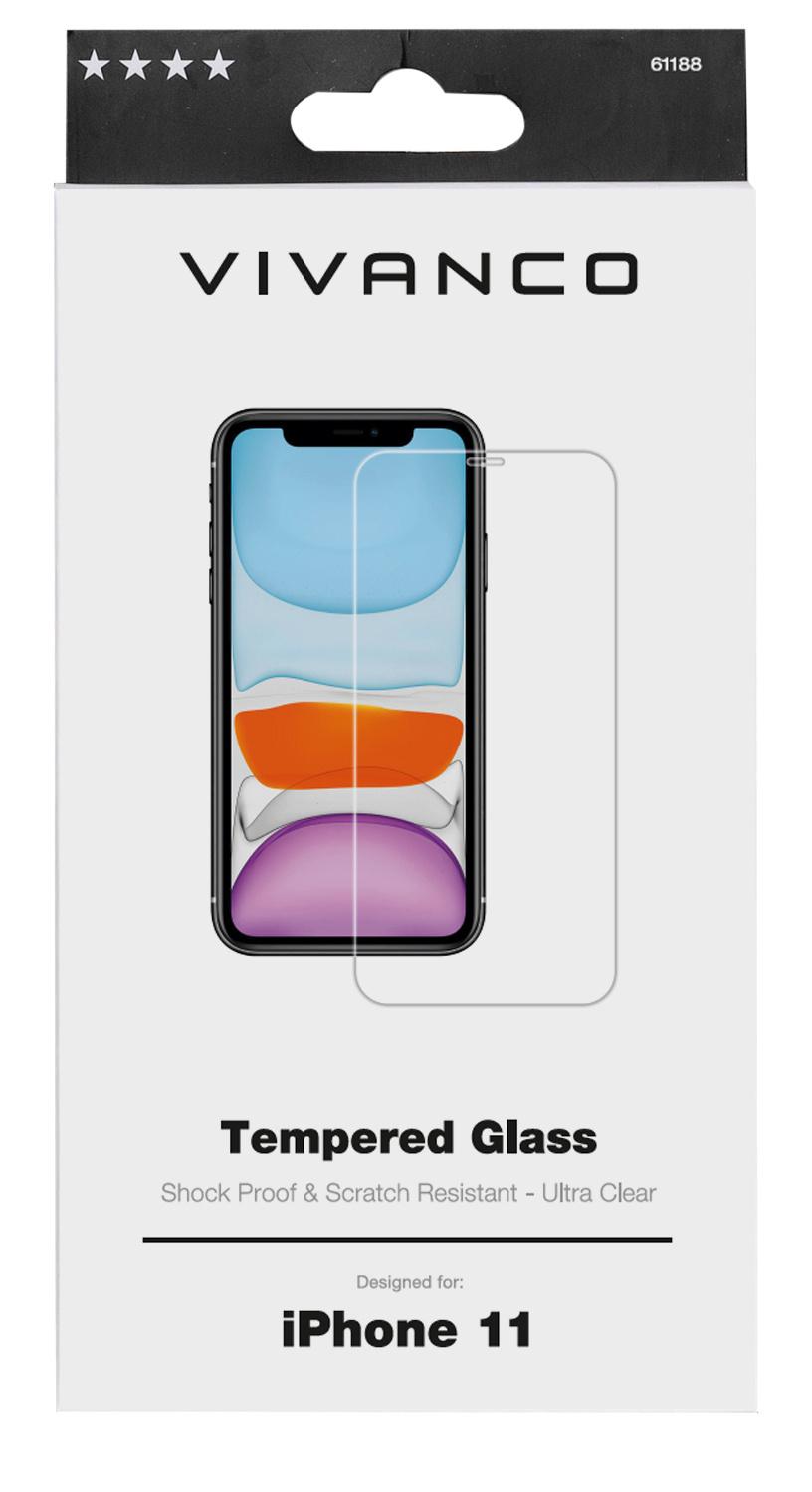Vivanco 2D Displayschutzglas für iPhone 11
