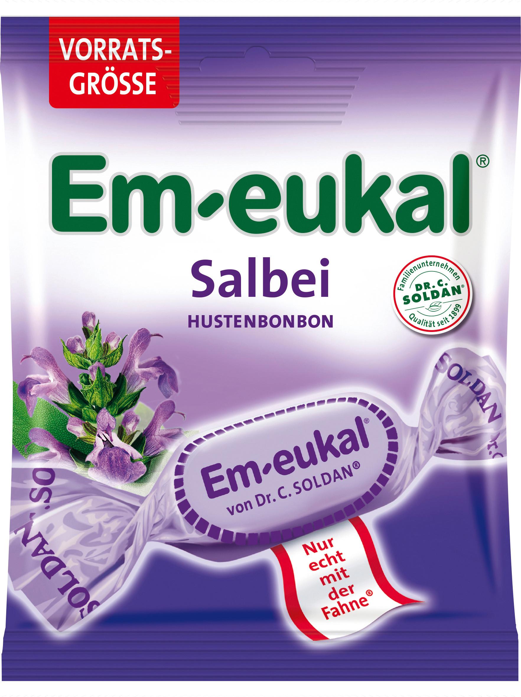 Em-eukal Salbei Hustenbonbon zuckerhaltig