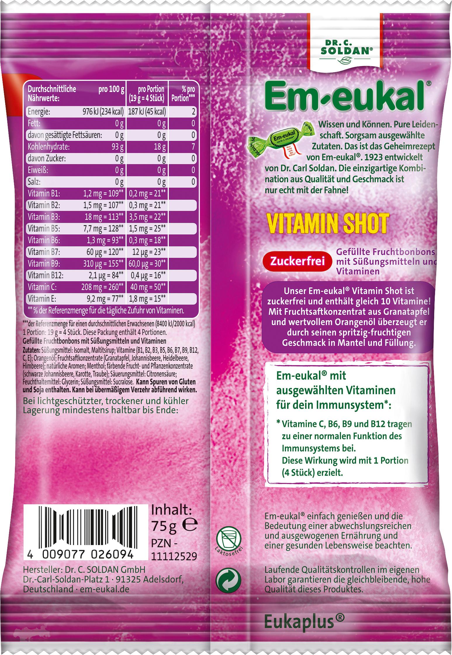 Produktbild Em-eukal Vitamin Shot gefüllt zuckerfrei 2 von 2