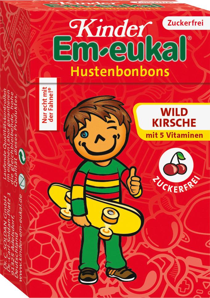 Em-Eukal Kinder Hustenbonbons Wildkirsche