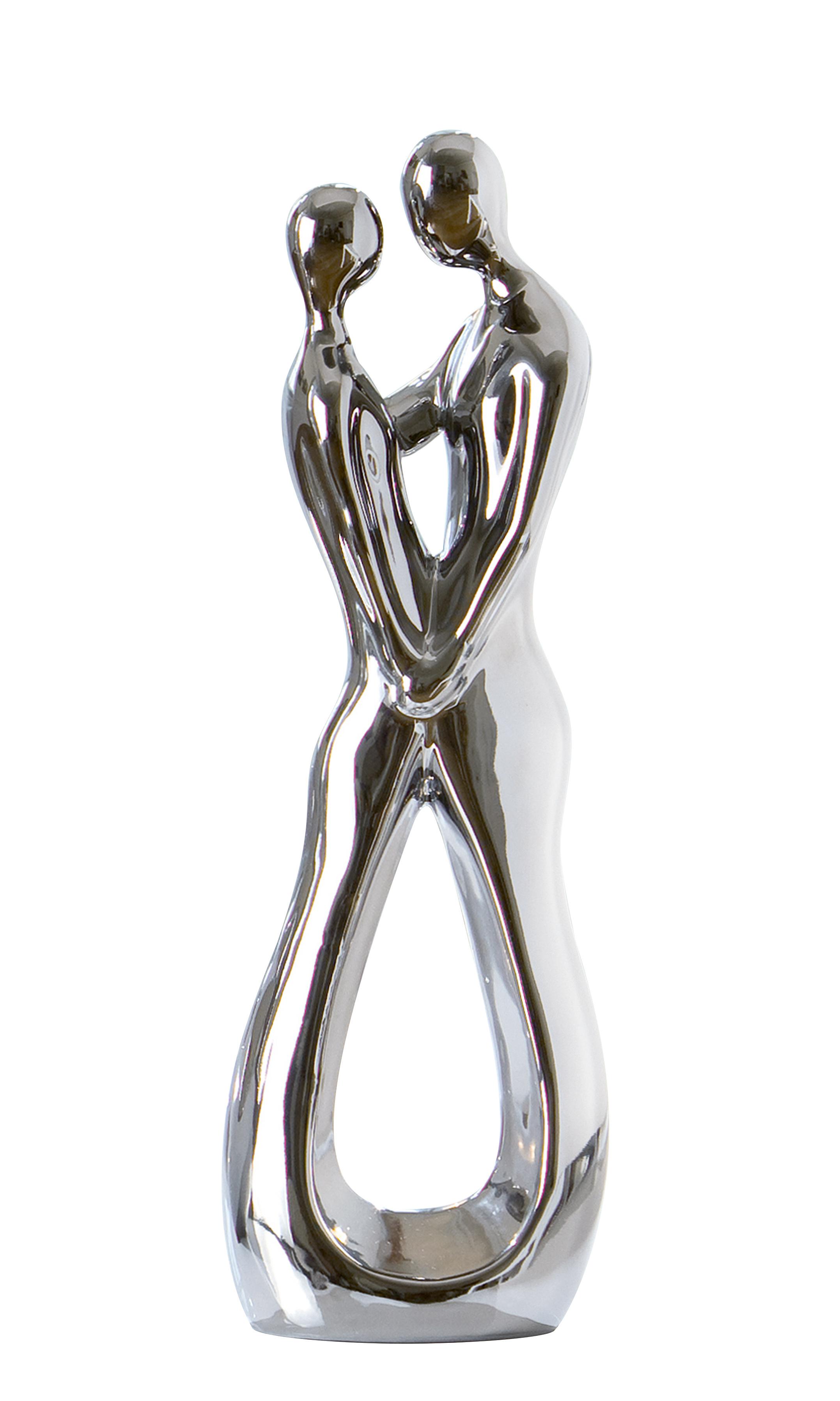 GILDE Keramik Skulptur Liebesblick H=30cm