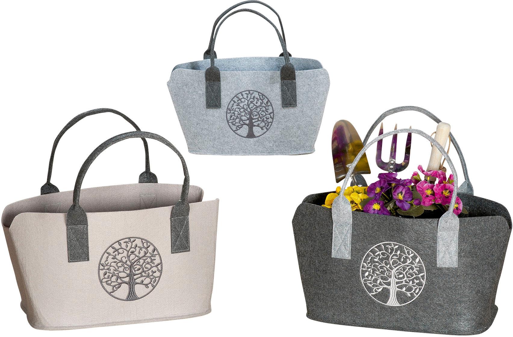 Casablanca Shoppingtasche Lebensbaum H=26cm