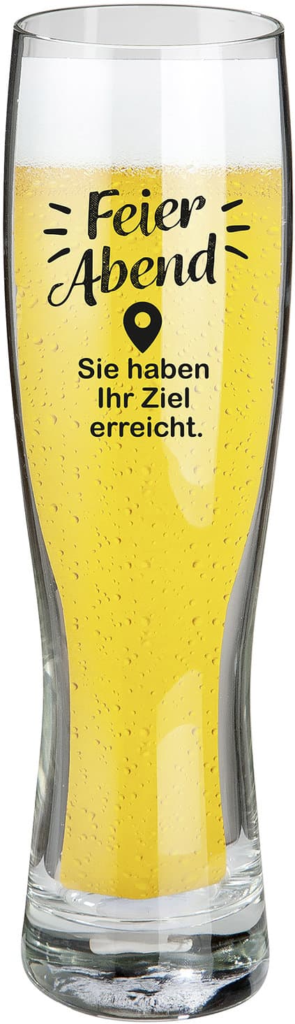 GILDE Weizenbierglas Feierabend