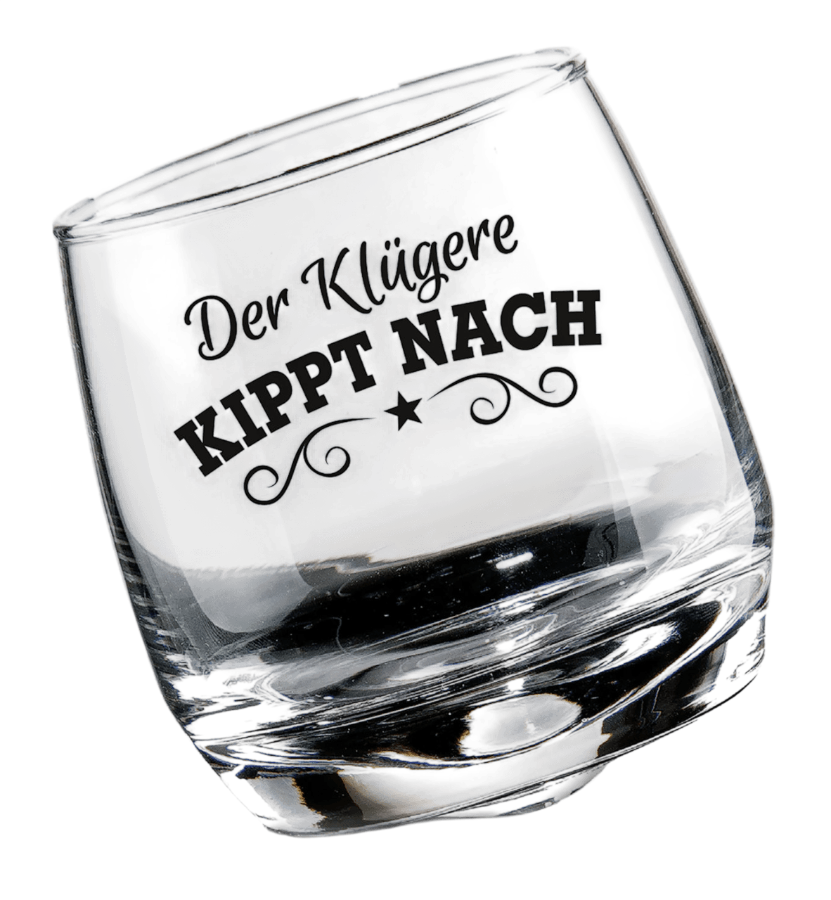 GILDE Wackelglas Der Klügere kippt nach 2-tlg.