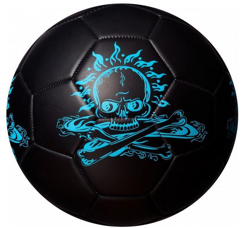 Best - Fußball Glow In The Dark Totenkopf blau, Größe 5