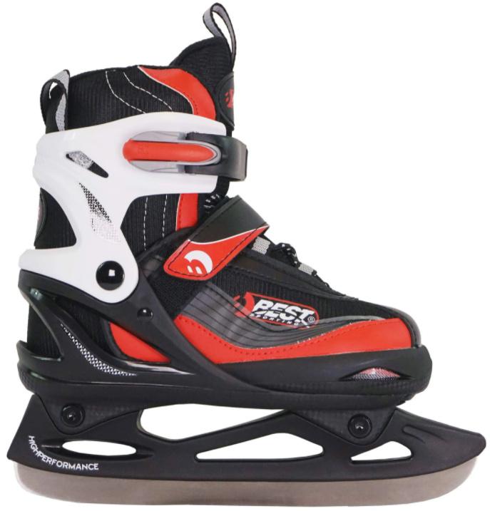 Best - Schlittschuhe schwarz/rot Gr. 30-33