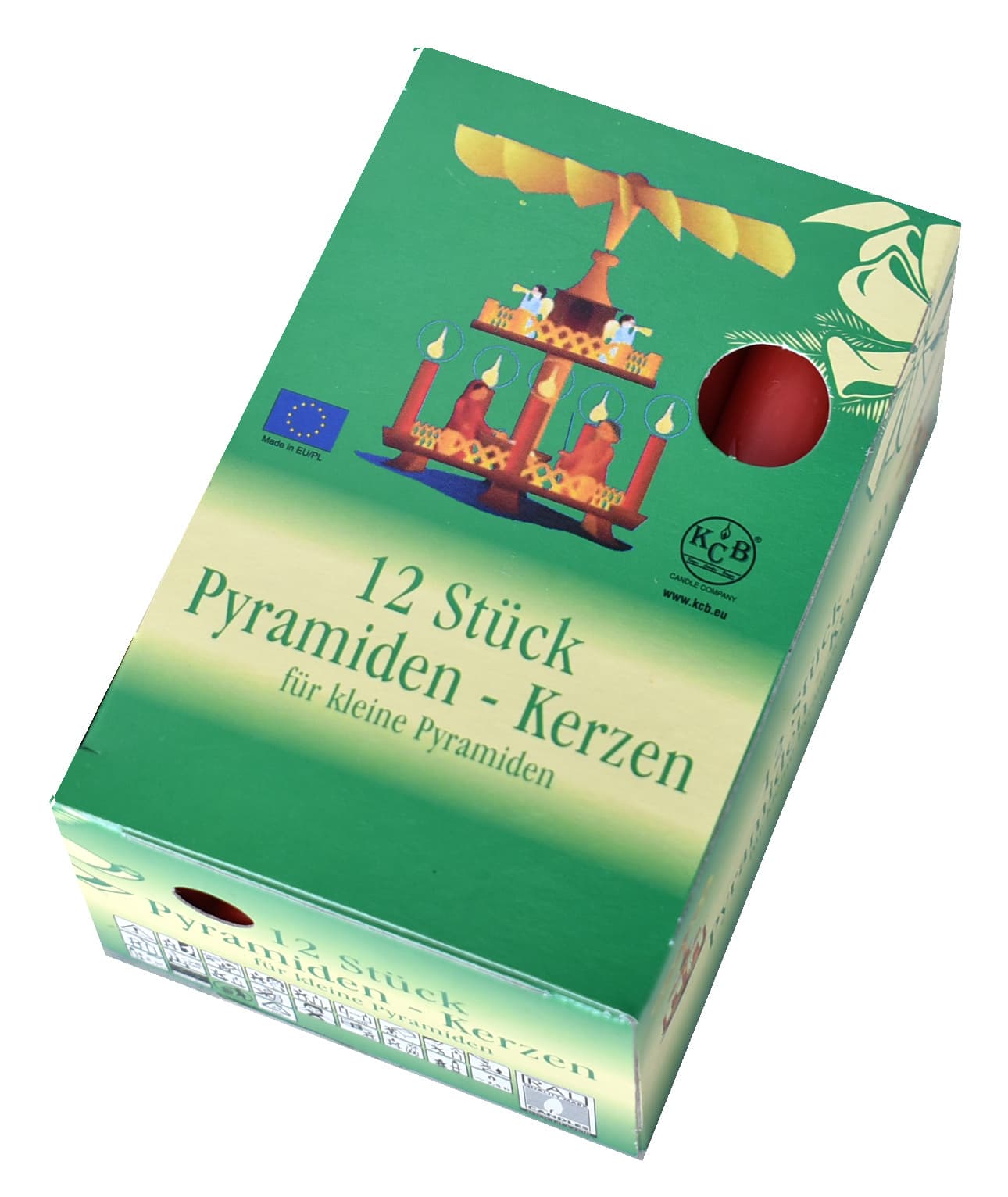 KCB Pyramidenkerzen 10cm 12er Pack