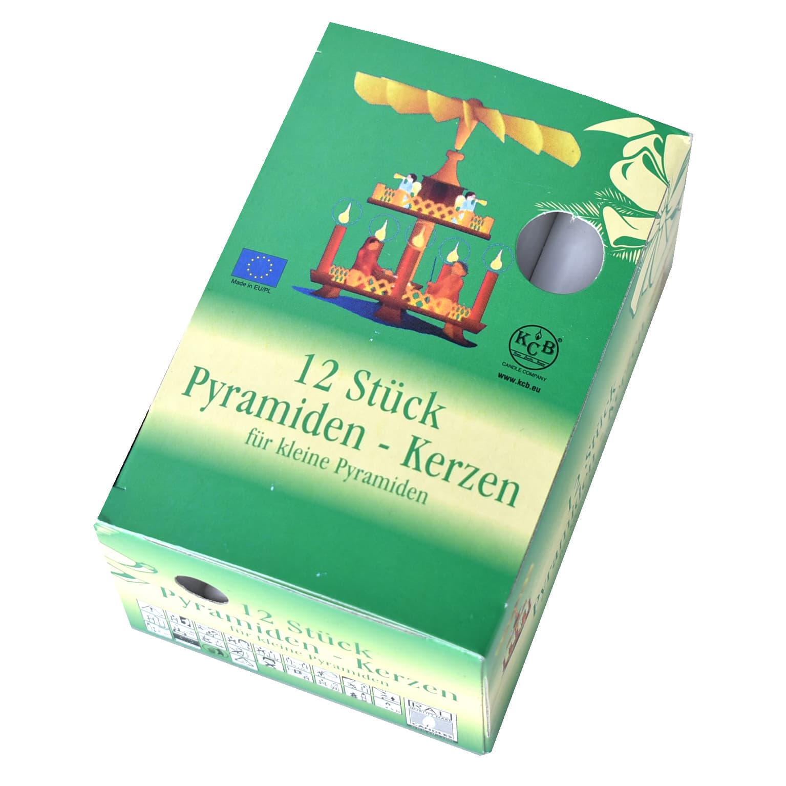 KCB Pyramidenkerzen 10cm 12er Pack