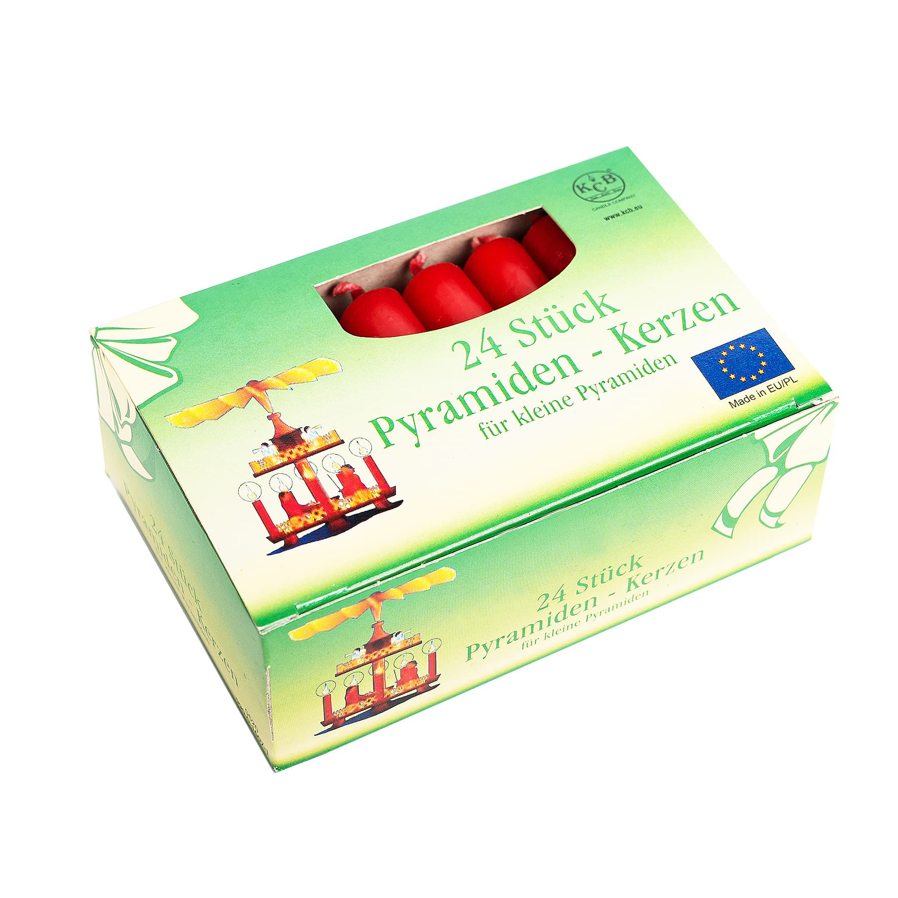 KCB Pyramidenkerzen 7cm 24er Pack