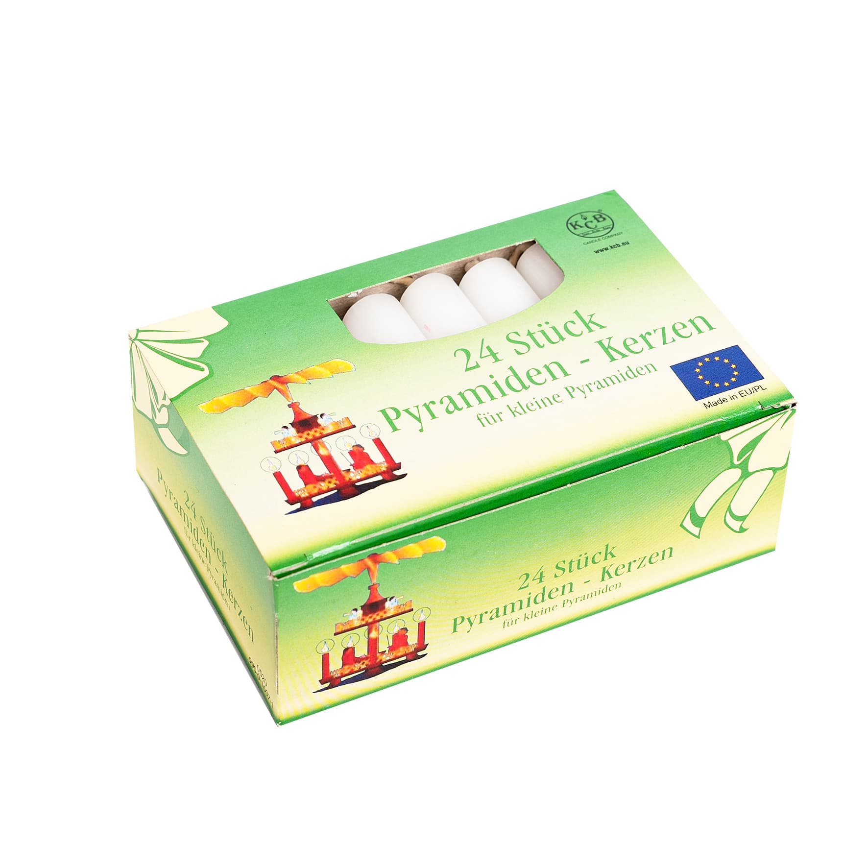 KCB Pyramidenkerzen 7cm 24er Pack