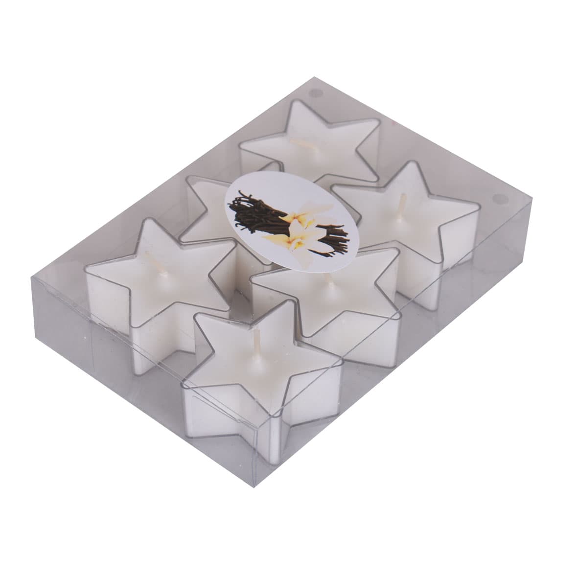 KCB Teelichter Stern PET Vanille 6er Pack