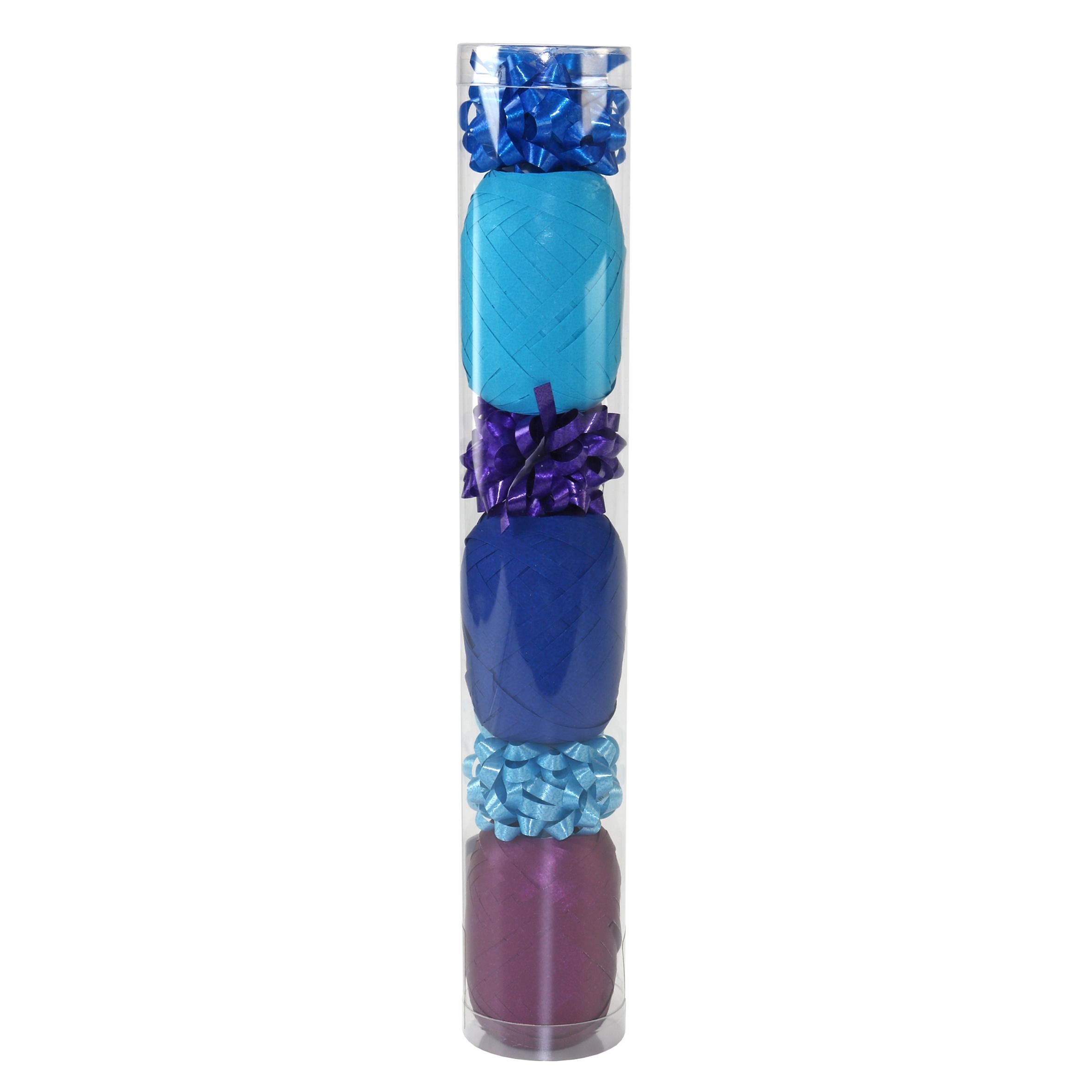 PRÄSENT Geschenk-Deko-Set türkis+lila