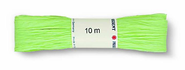 PRÄSENT Raffia Bastband Strängchen hellgrün
