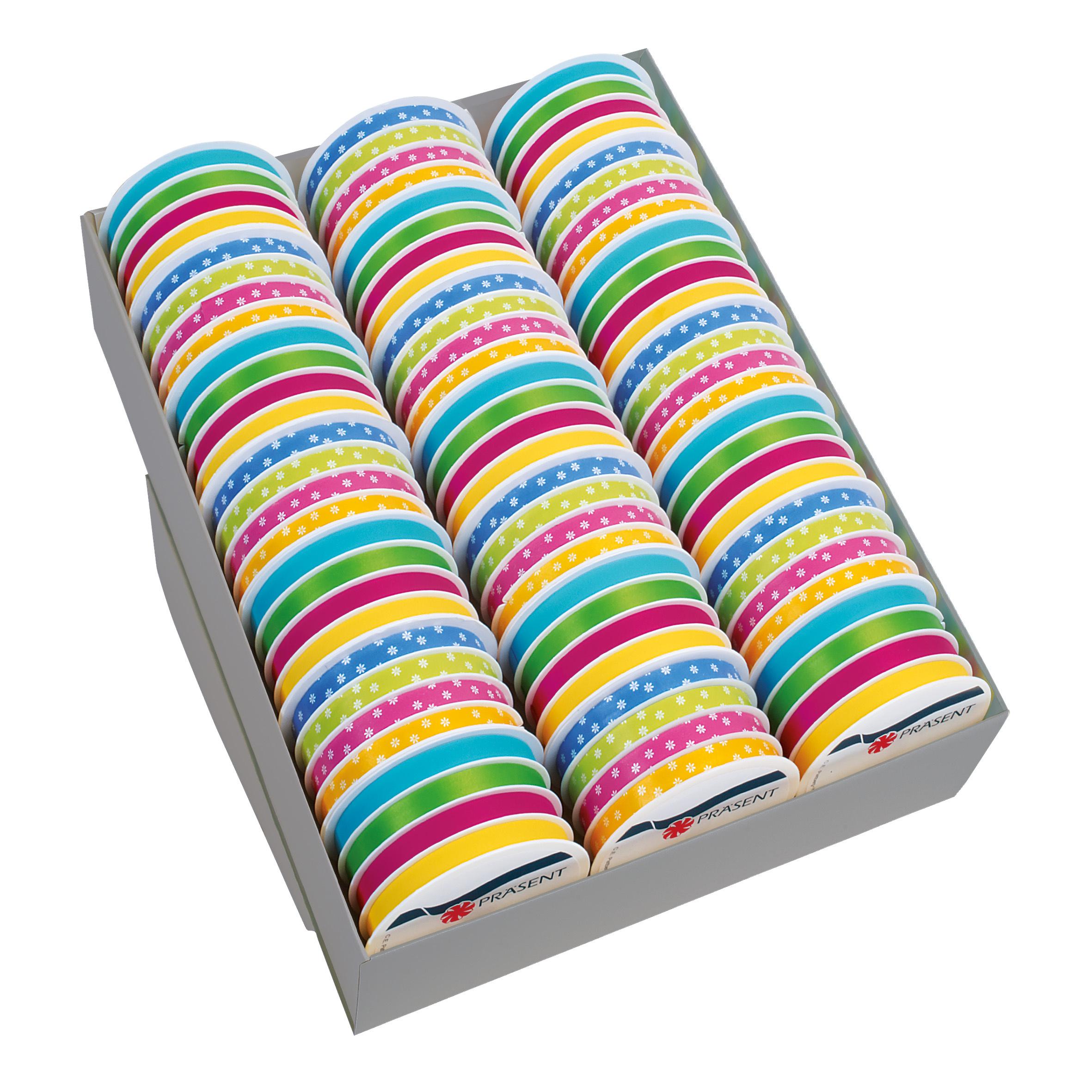 Produktbild PRÄSENT Ringelband türkis,grün,pink und gelb 2 von 2