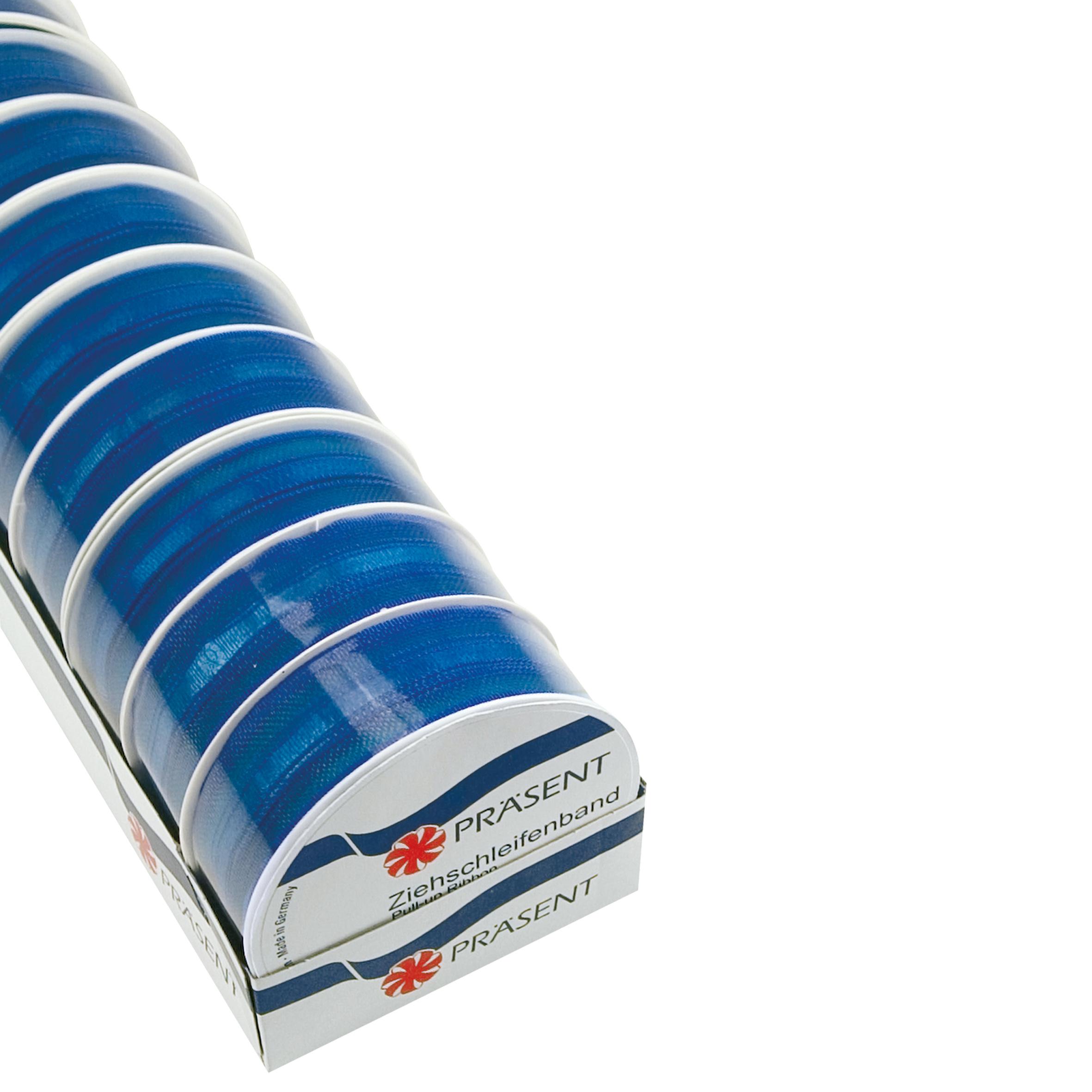 PRÄSENT Zierschleifenband blau