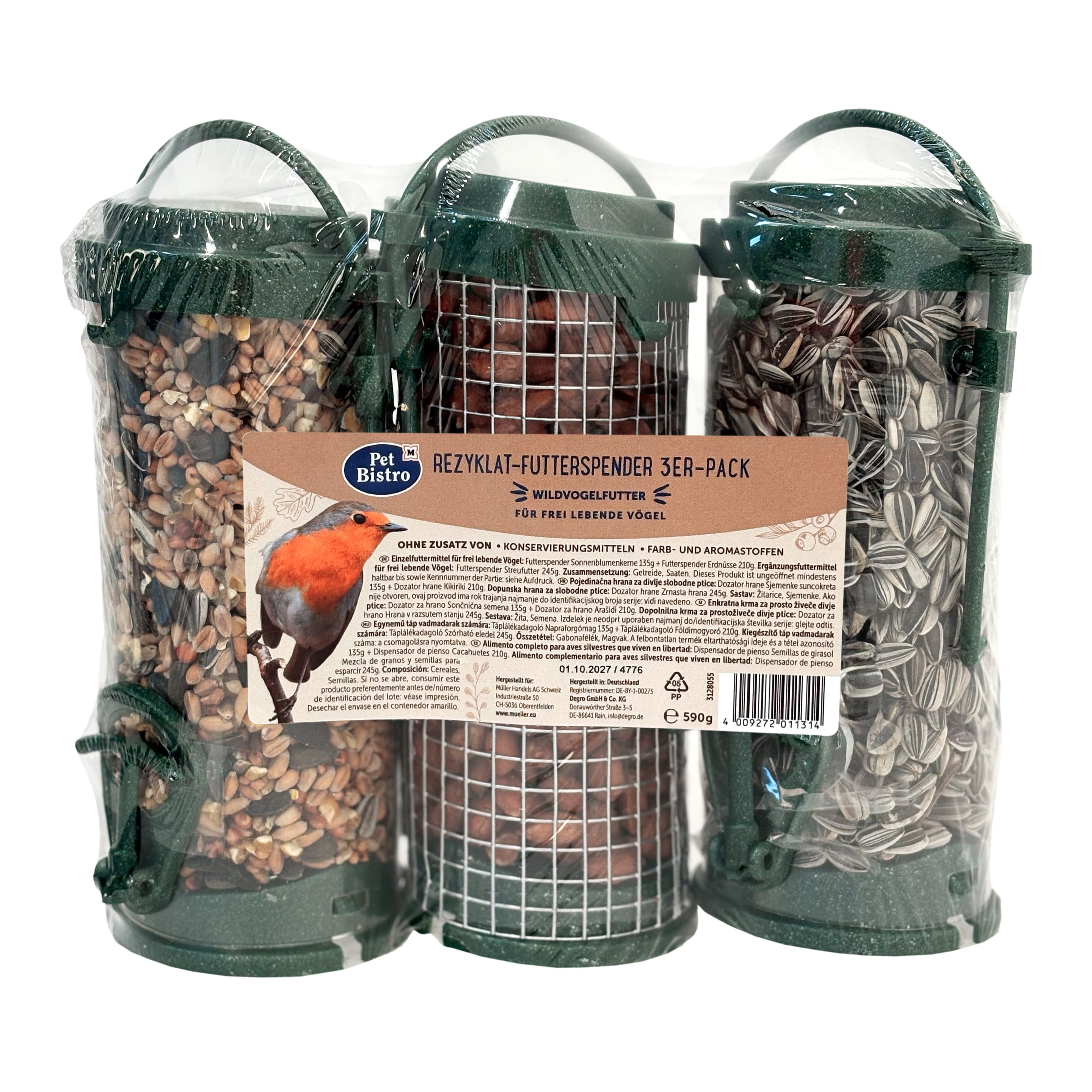 Pet Bistro Vogelspender 3er Pack